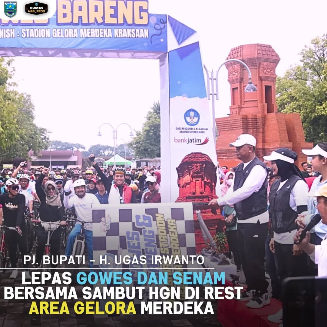PJ Bupati Probolinggo Hadiri Gowes dan Senam Bersama Peringatan Hari Guru Nasional