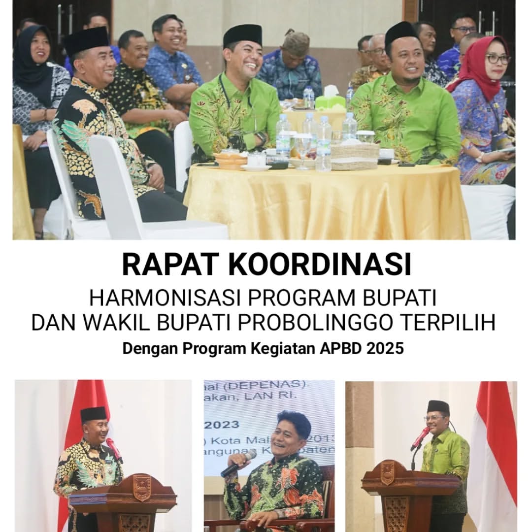 PJ Bupati Probolinggo Hadiri Rapat Koordinasi Bersama Bupati dan Wakil Bupati Terpilih
