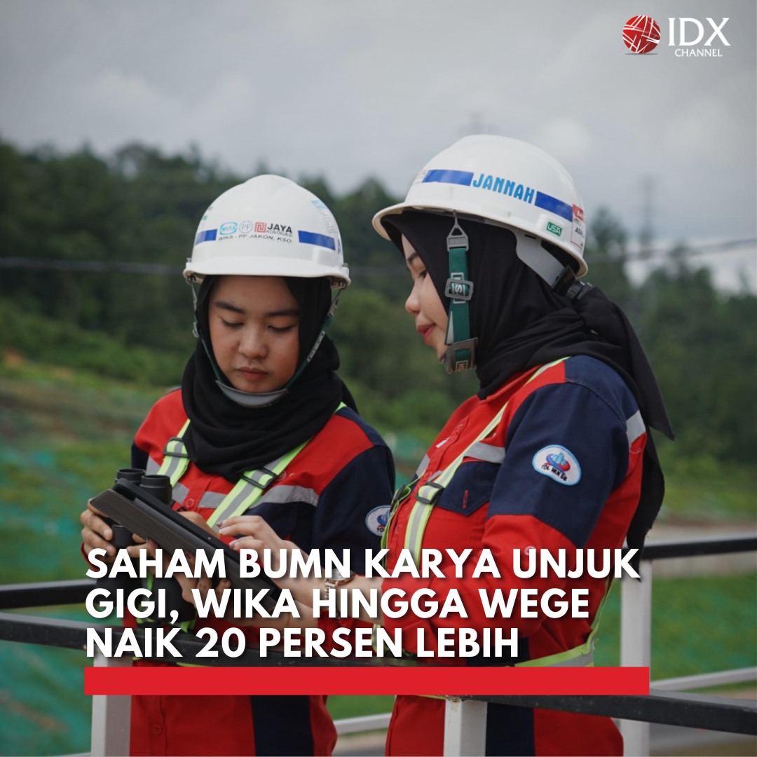 Saham BUMN Karya Menghijau di Bursa Efek Indonesia