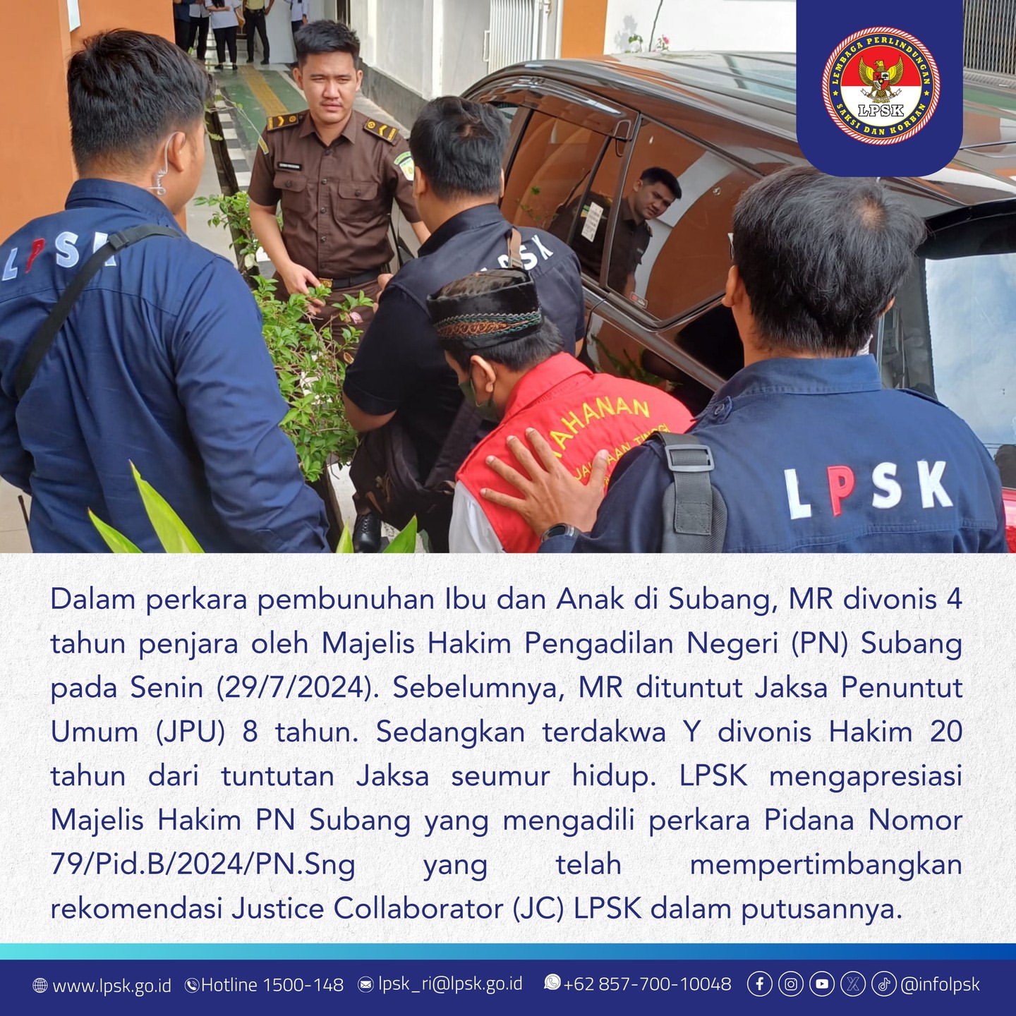 Vonis Bebas Ringan untuk Terdakwa dalam Kasus Pembunuhan Ibu dan Anak di Subang
