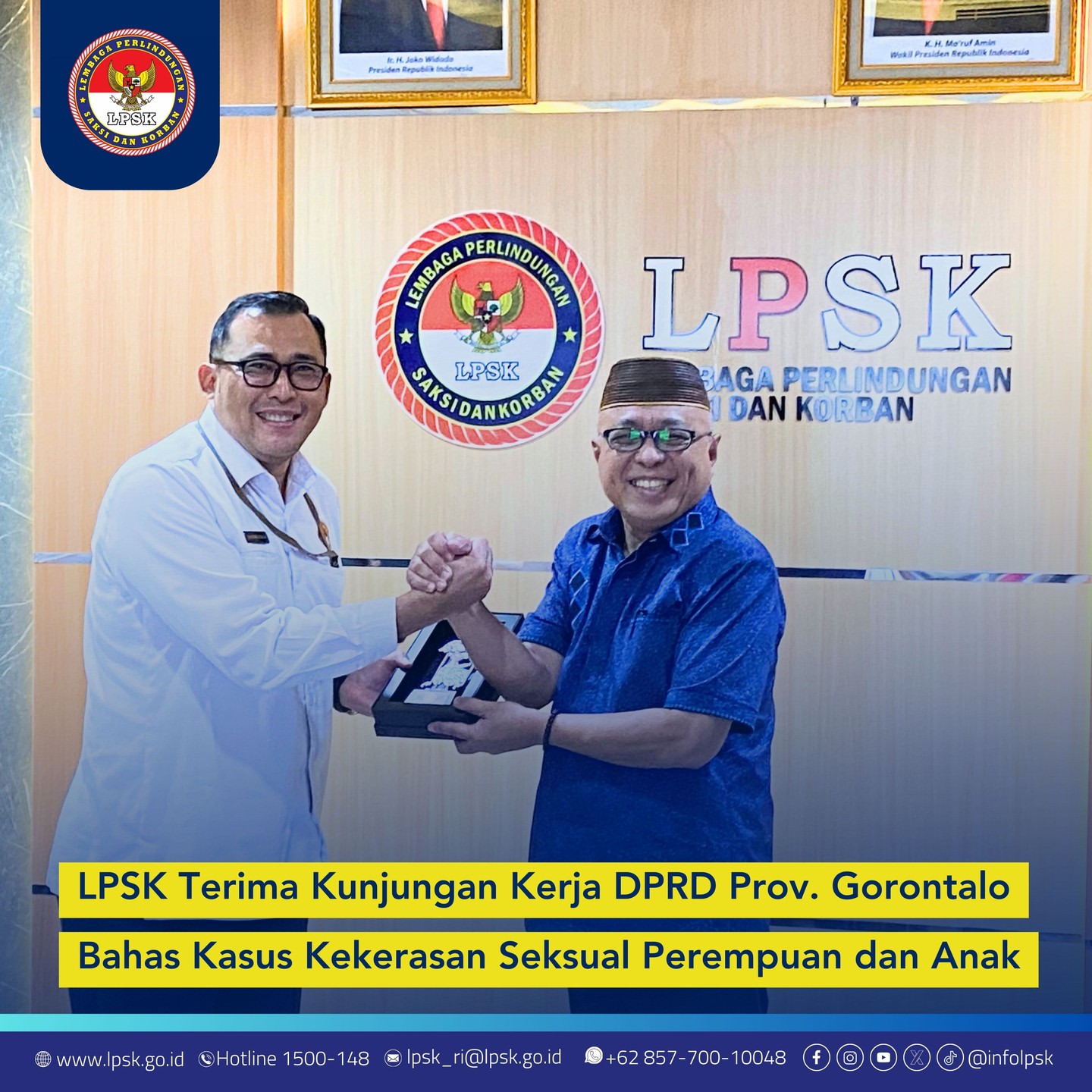 Kunjungan Anggota DPRD Provinsi Gorontalo ke LPSK