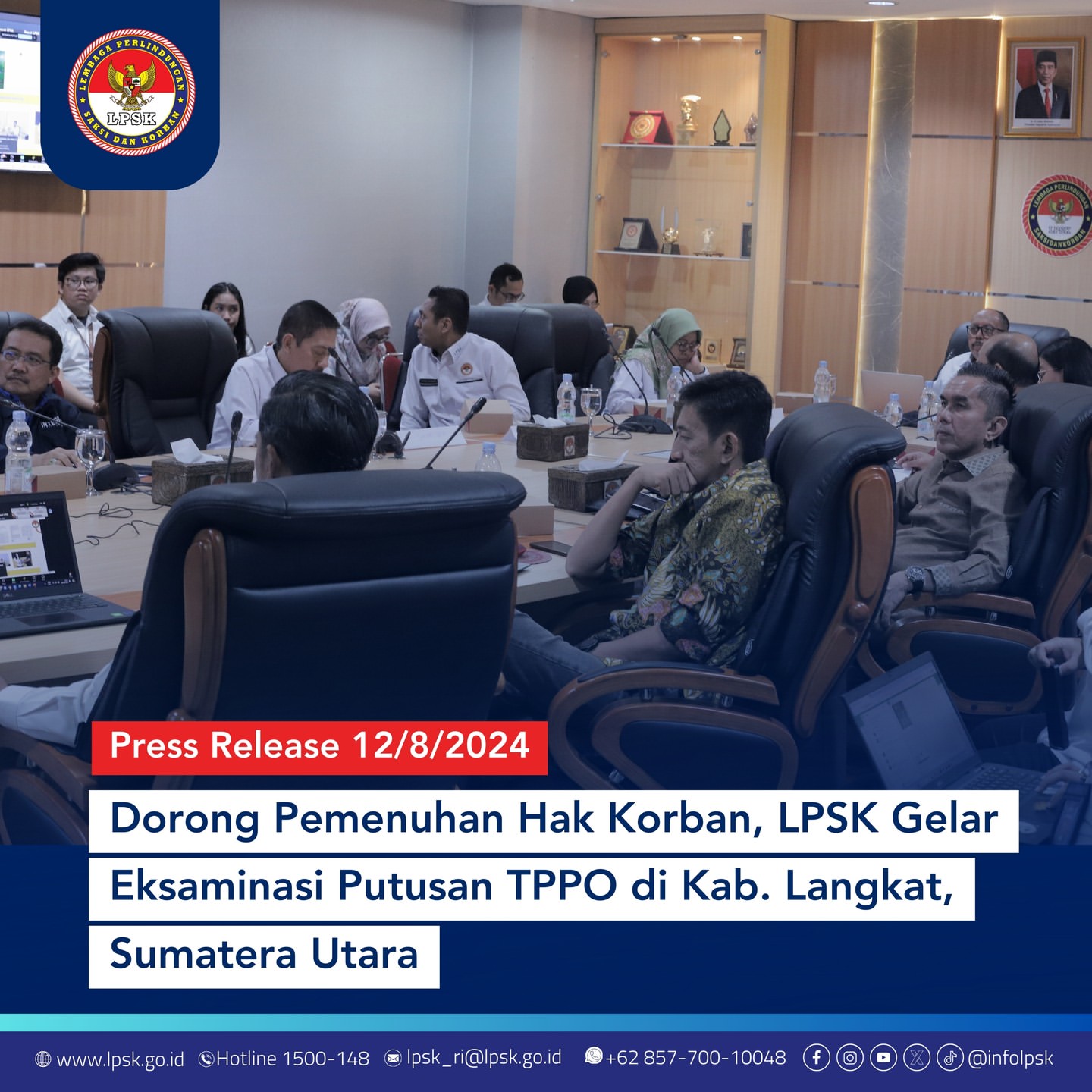 LPSK Adakan Eksaminasi Soal Putusan Bebas Terbit Rencana Perangin Angin