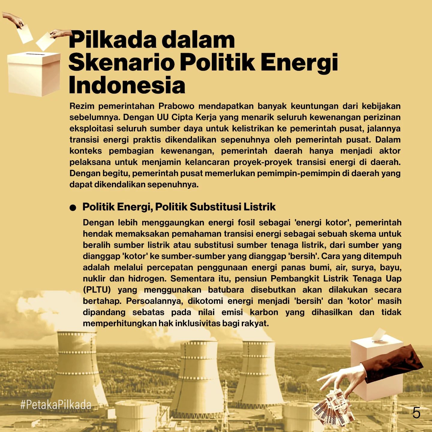 Kekuasaan Pusat dalam Transisi Energi di Indonesia