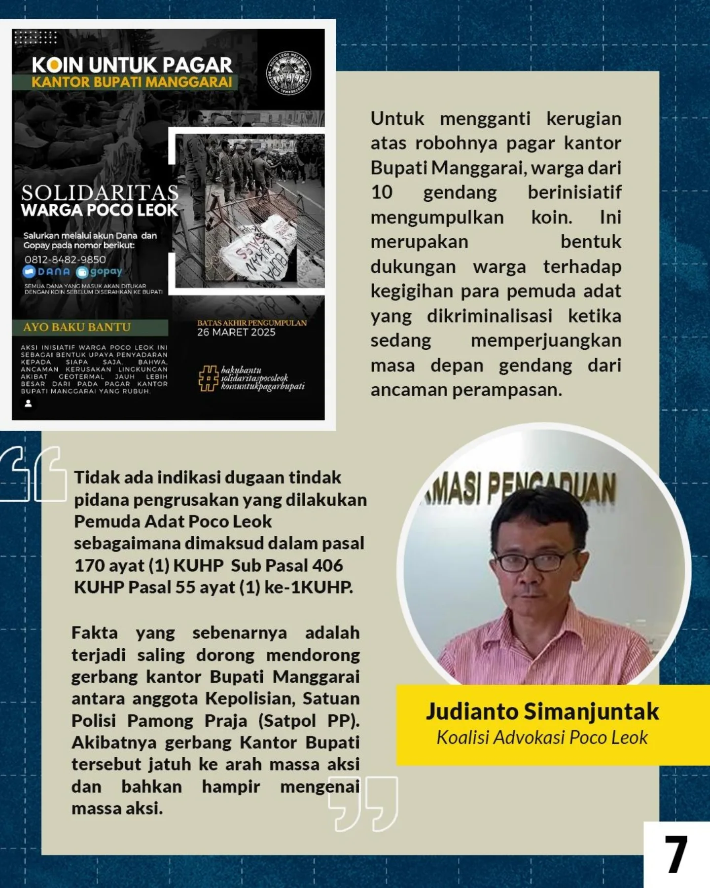Pemuda Adat Poco Leok Menghadapi Tindakan Hukum, Advokasi Dilakukan