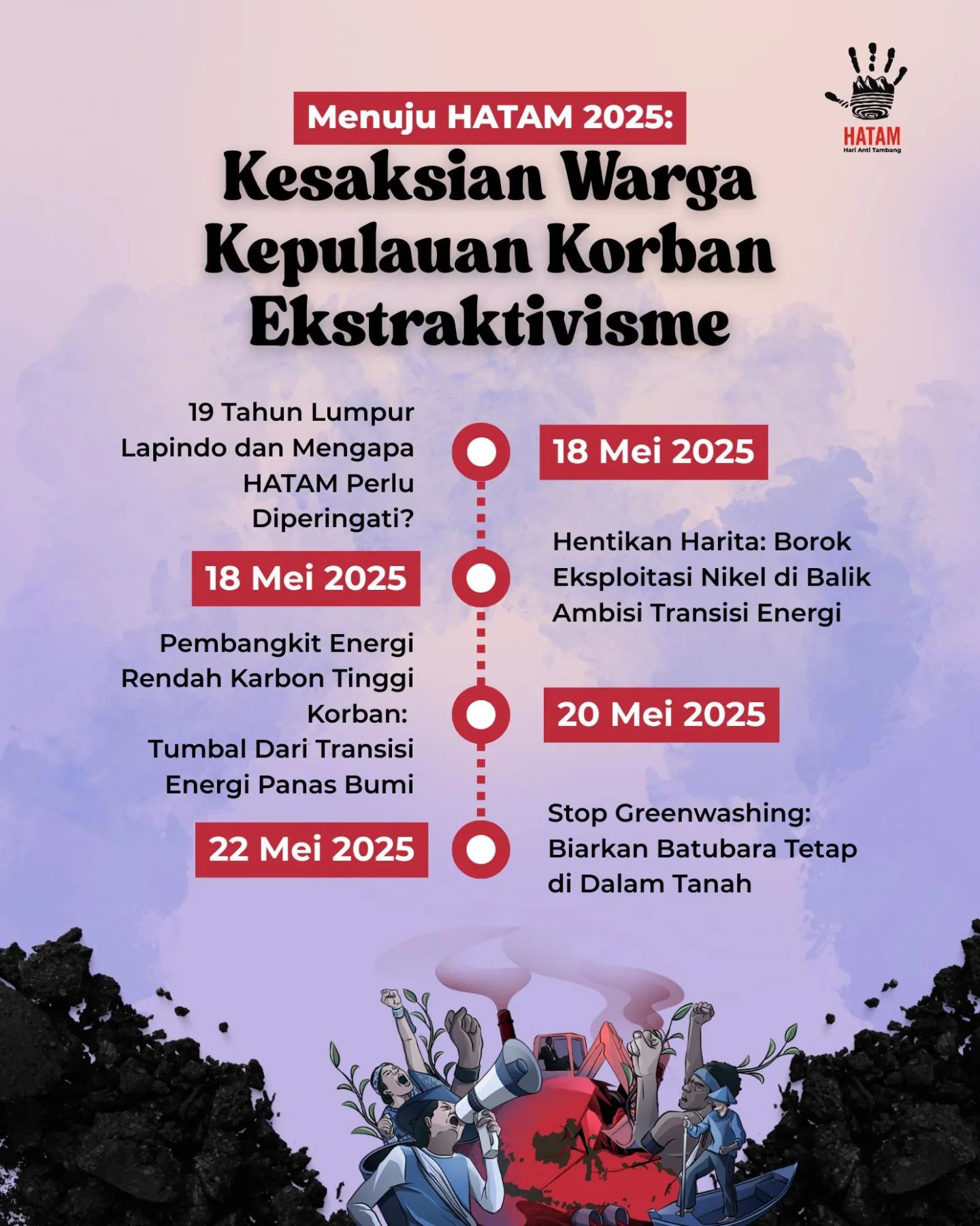 Perlawanan Terhadap Ekstraktivisme Menjelang Hari Anti-Tambang 2025