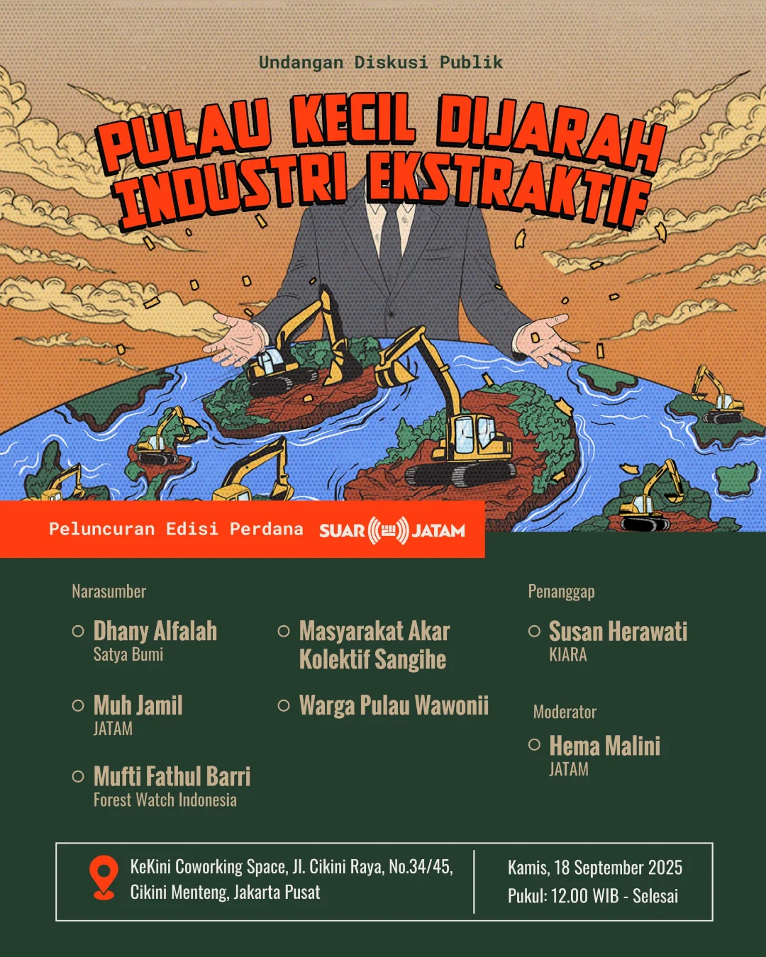 Peluncuran SUAR: Perlawanan terhadap Industri Ekstraktif di Pulau-Pulau Kecil Indonesia