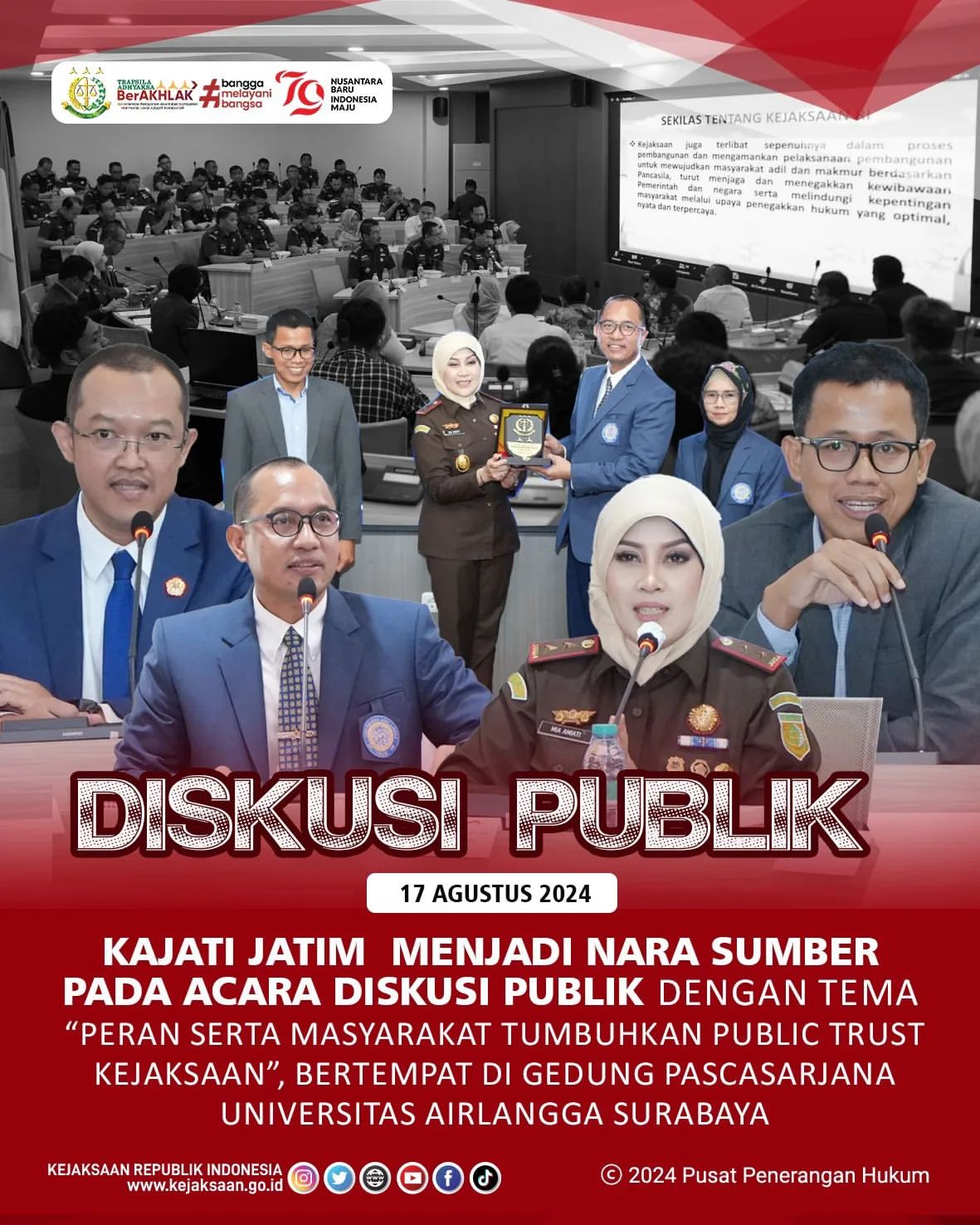 Diskusi Publik Terkait Kepercayaan Masyarakat Terhadap Kejaksaan