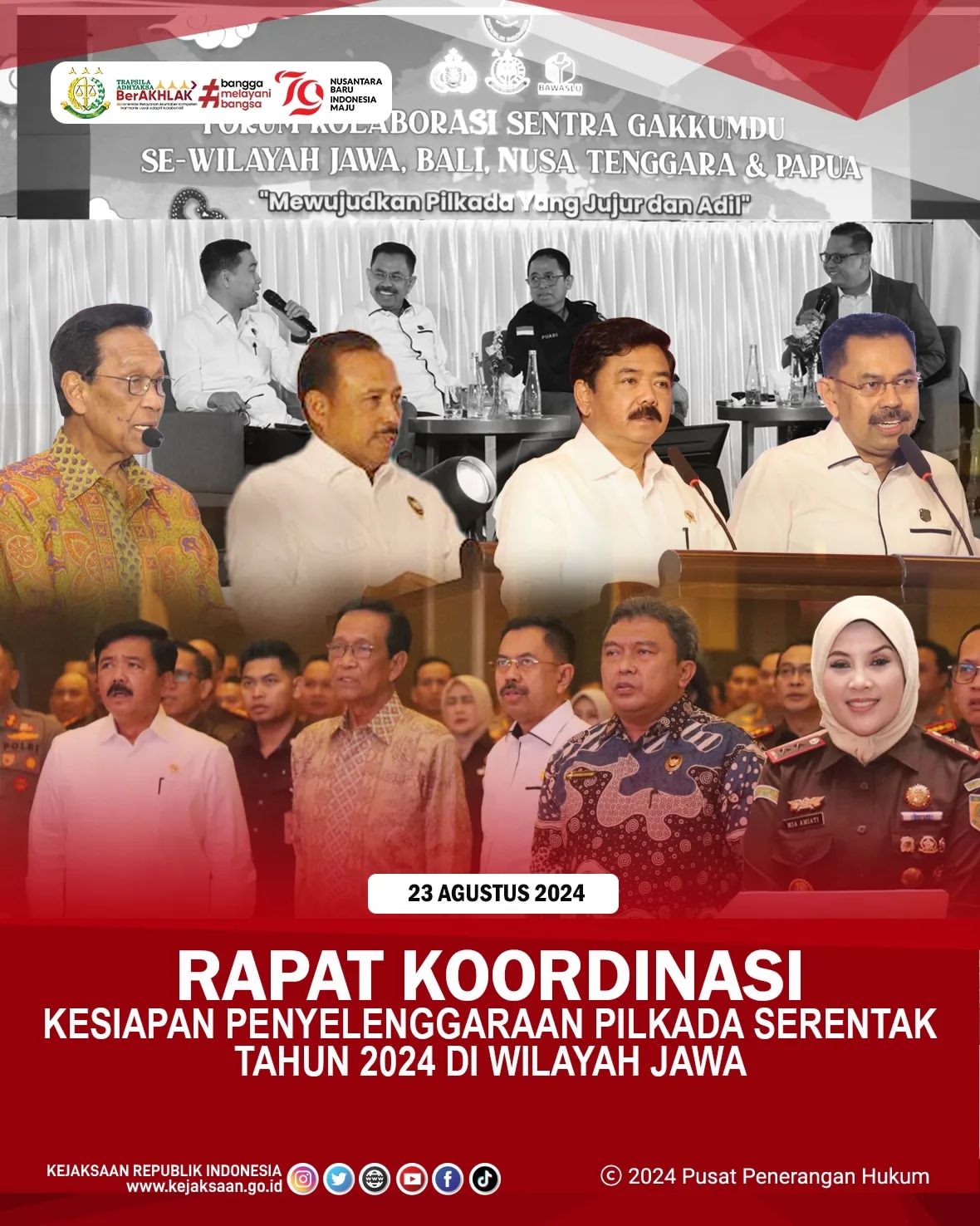 Rapat Koordinasi Kesiapan Penyelenggaraan Pilkada Serentak 2024 di Jawa