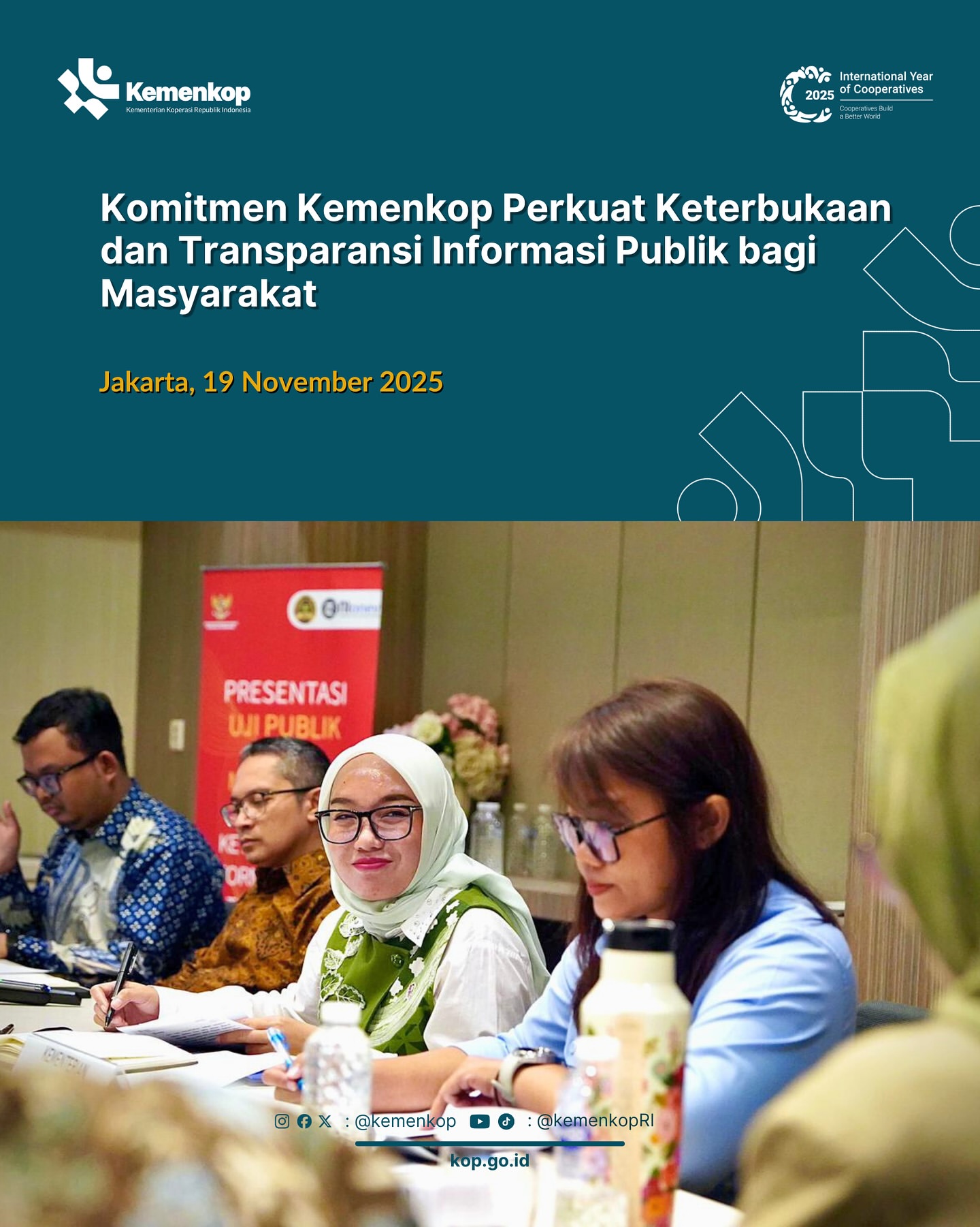 Wakil Menteri Koperasi Ikuti Uji Publik untuk Tingkatkan Transparansi Informasi kepada Masyarakat