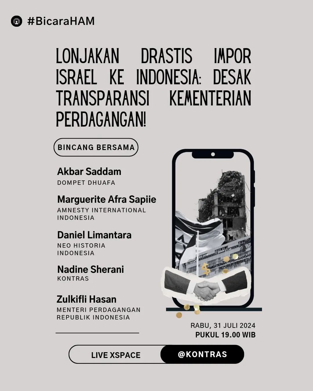 Lonjakan Impor Israel ke Indonesia: Koalisi Masyarakat Sipil Desak Transparansi