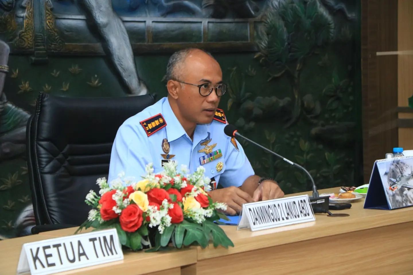 Kunjungan Tim Puldata Staf Ahli Panglima TNI ke Lanud Abdulrachman Saleh