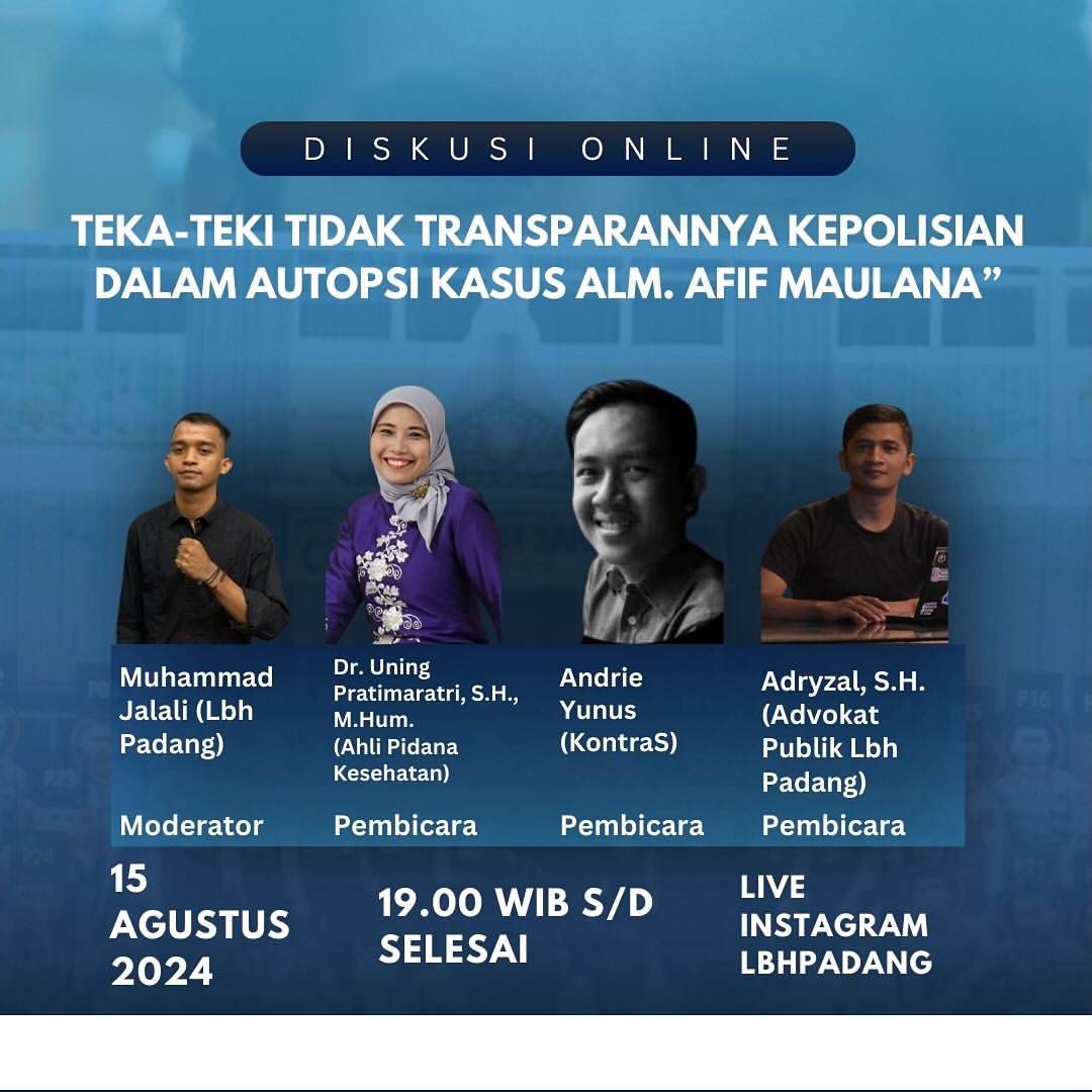 Kematian Afif Maulana Masih Menjadi Teka-Teki