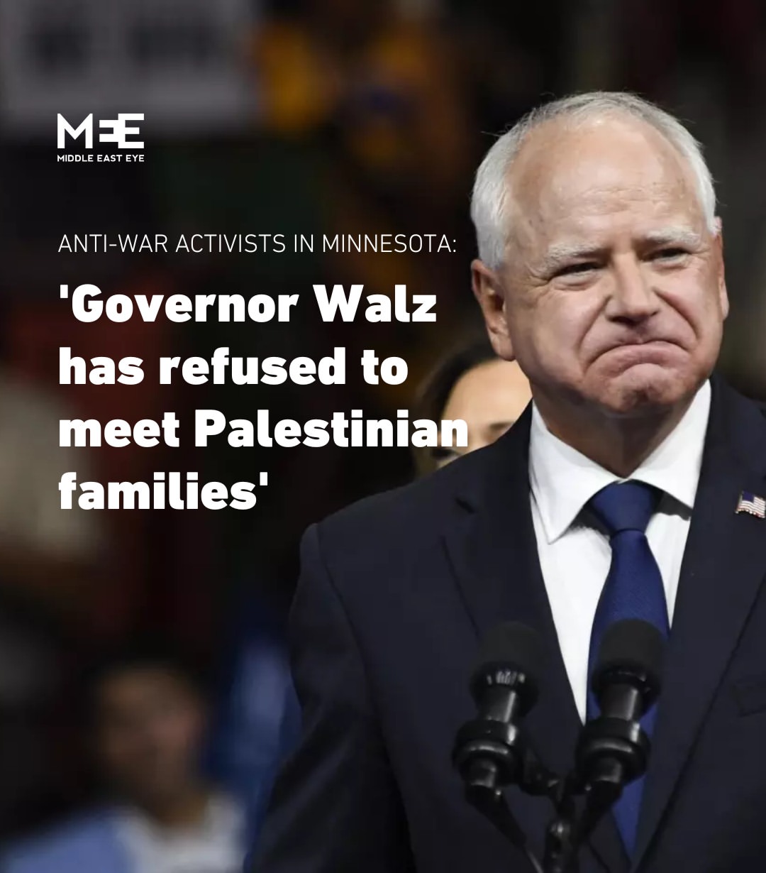 Gubernur Tim Walz Belum Temui Keluarga Palestina di Minnesota