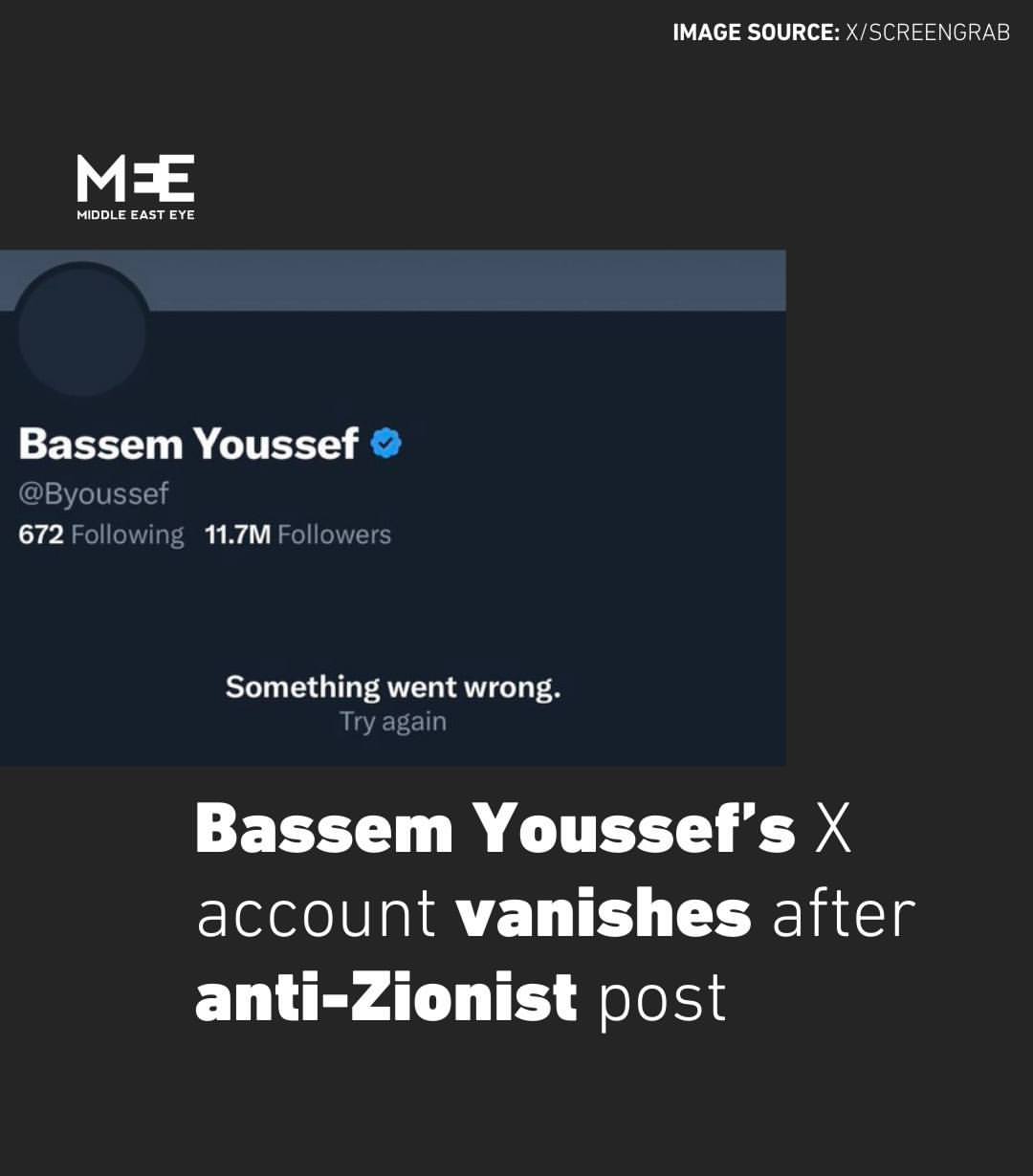 Akun Media Sosial Komedian Terkenal Bassem Youssef Dihapus