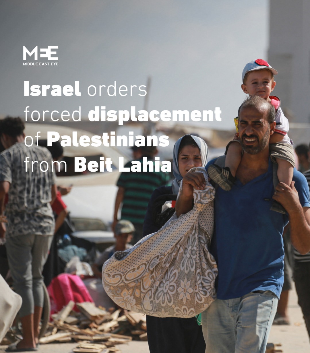 Perintah Pengungsian Warga di Beit Lahia oleh Angkatan Bersenjata Israel