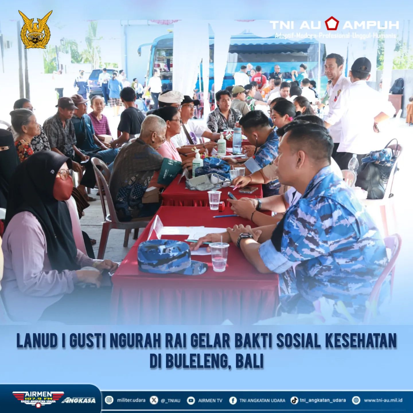 Bakti Sosial Kesehatan TNI AU di Buleleng, Bali
