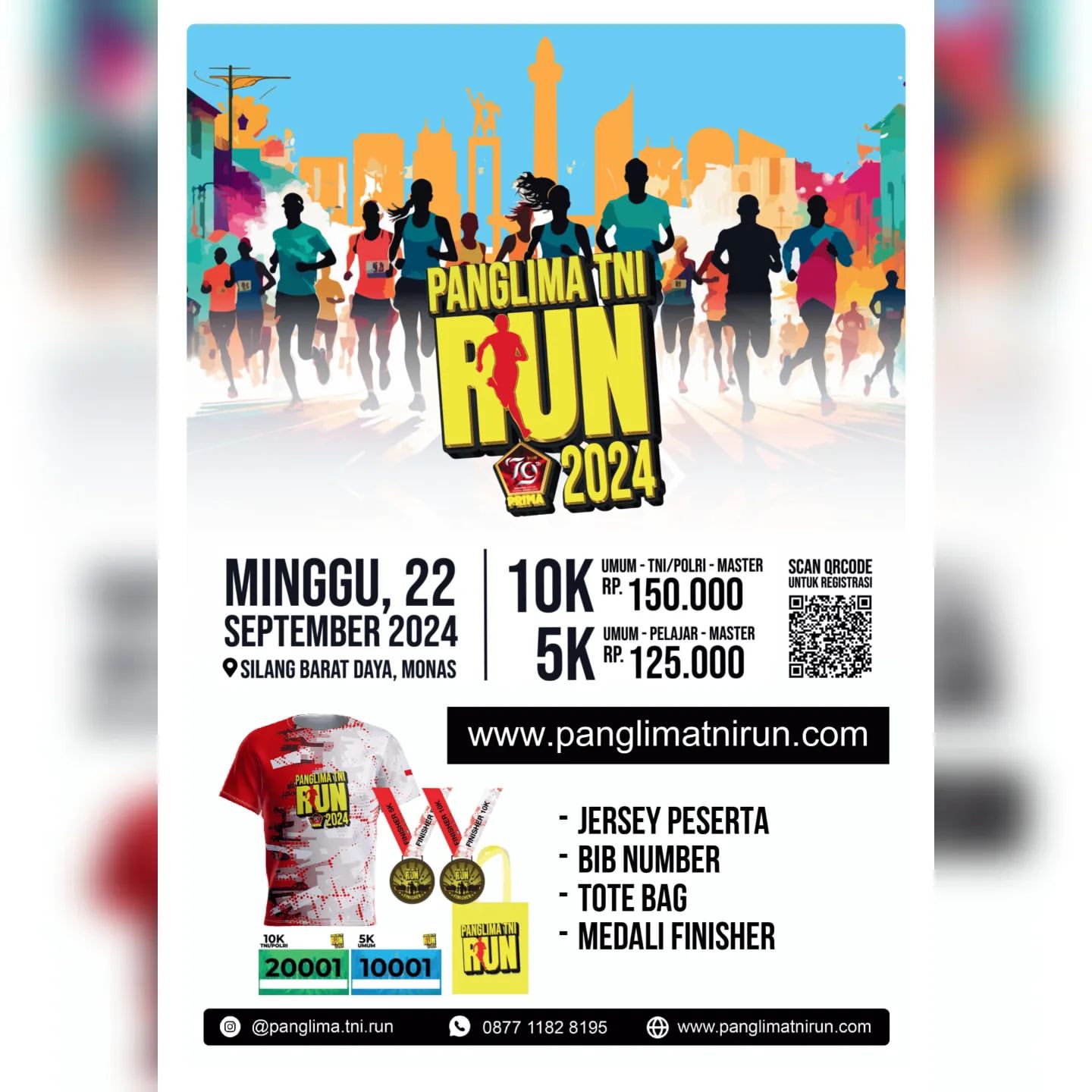 Lomba Lari Panglima TNI Run Segera Digelar untuk Memperingati HUT ke-79 TNI