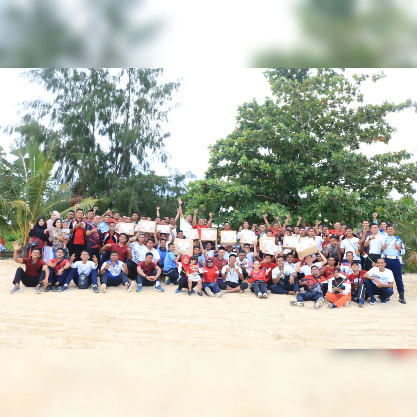 Kemeriahan Prajurit TNI AU Rayakan HUT ke-79 RI di Pulau Terdepan