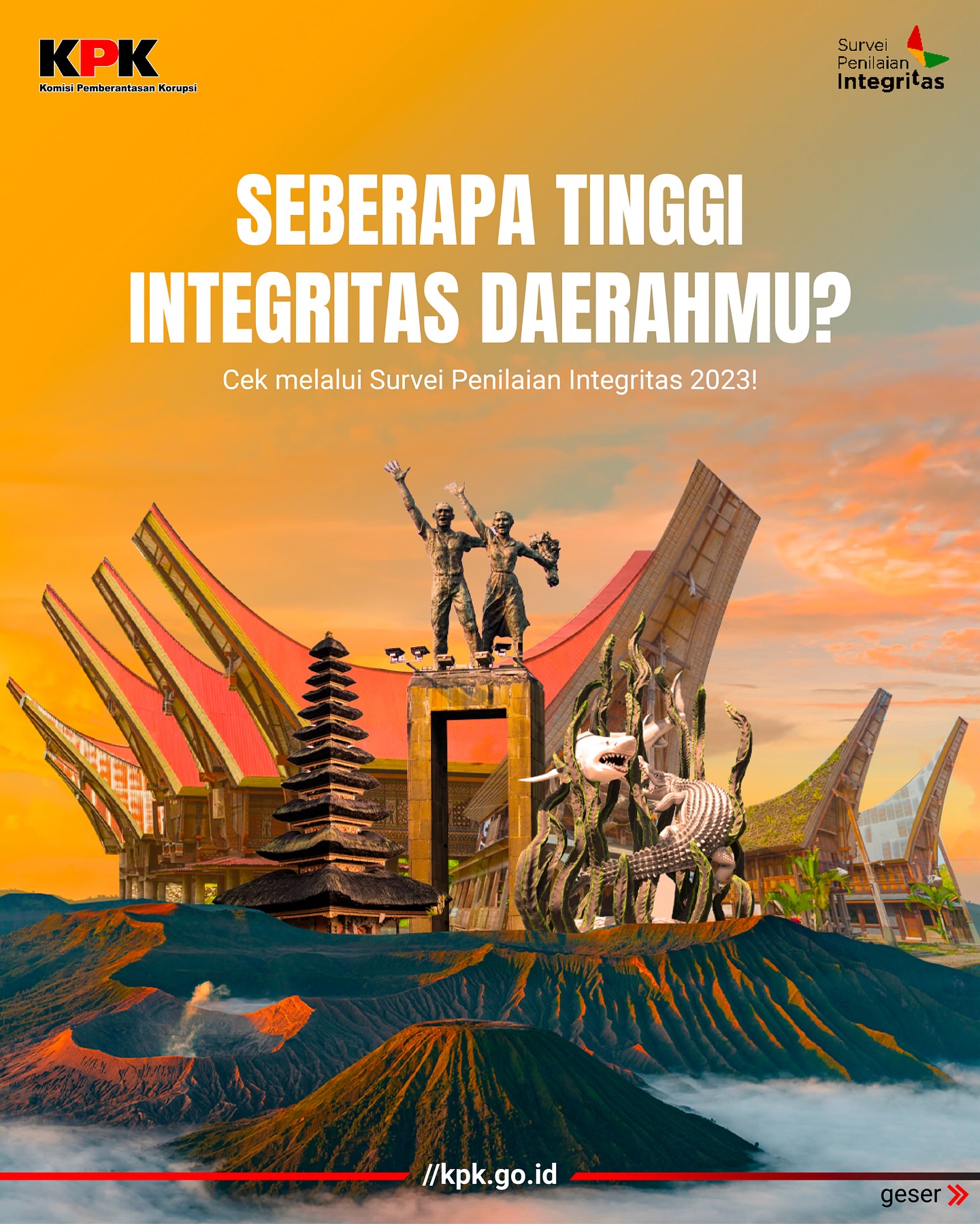 Hasil Survei Penilaian Integritas 2023: Indeks Integritas Nasional Mencapai 70,97