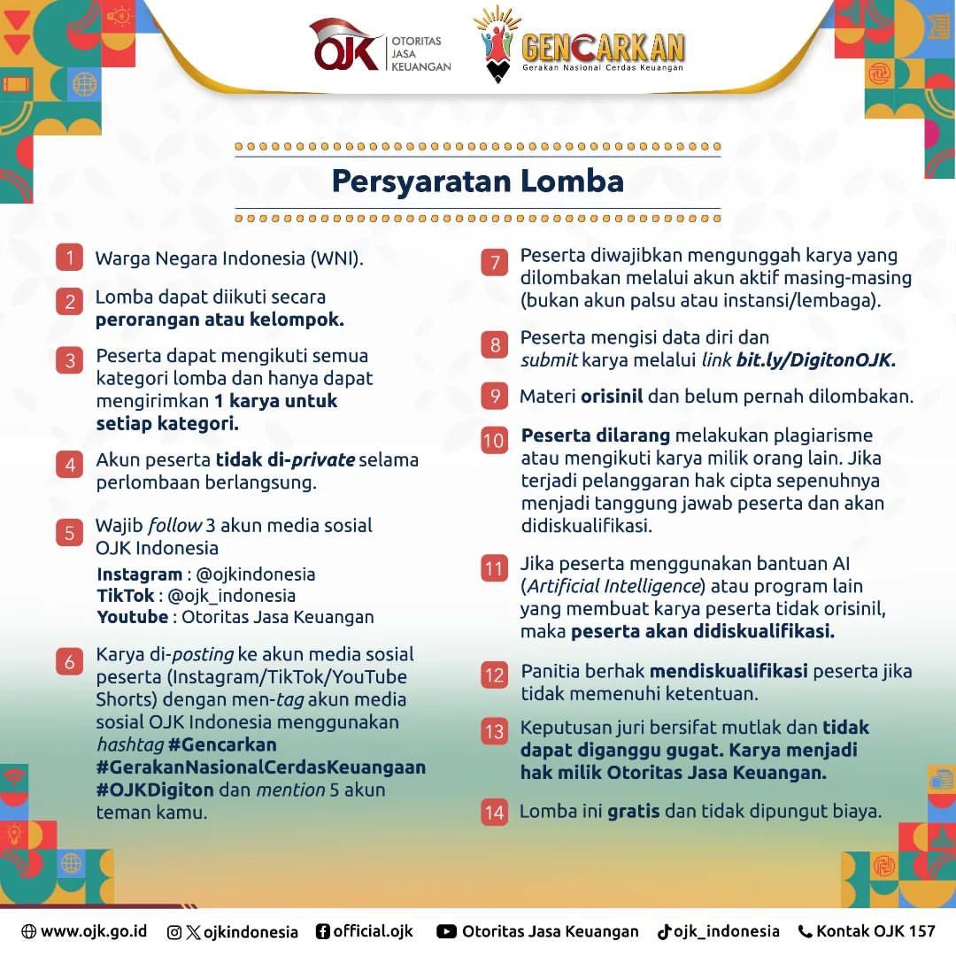 OJK DIGITON: Kompetisi Kreatif Digital untuk Para Penggila Konten!