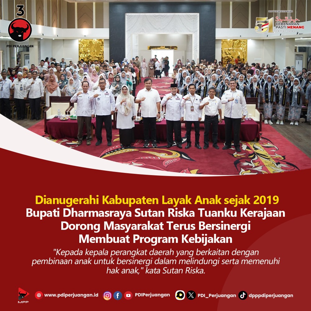 Dharmasraya Terus Dukung Program Kebijakan Layak Anak