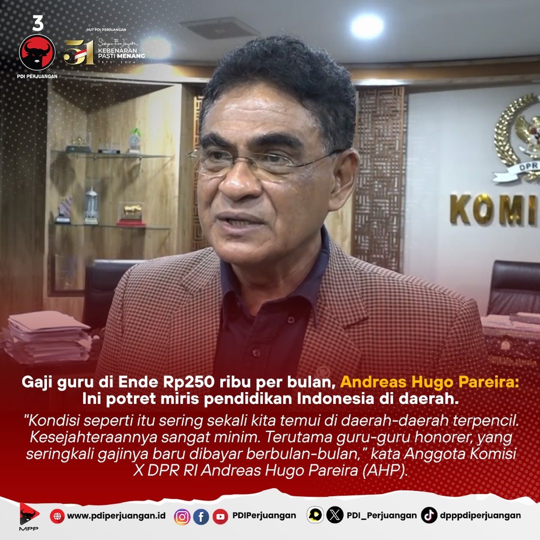 Gaji Guru di Ende Hanya Rp250 Ribu per Bulan, Dampak Miris untuk Pendidikan