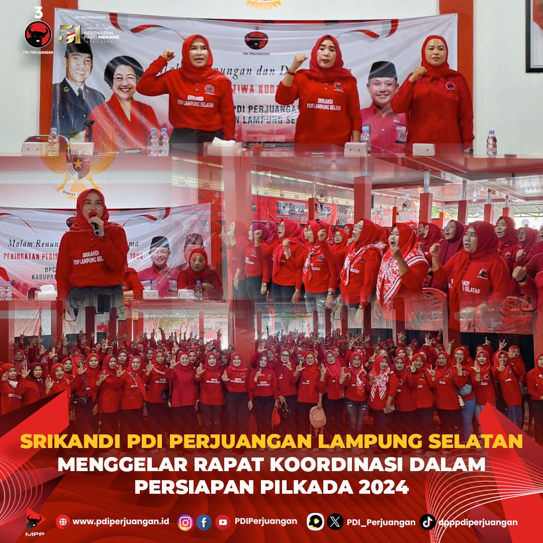 Srikandi PDI Perjuangan Lampung Selatan Siapkan Pilkada 2024