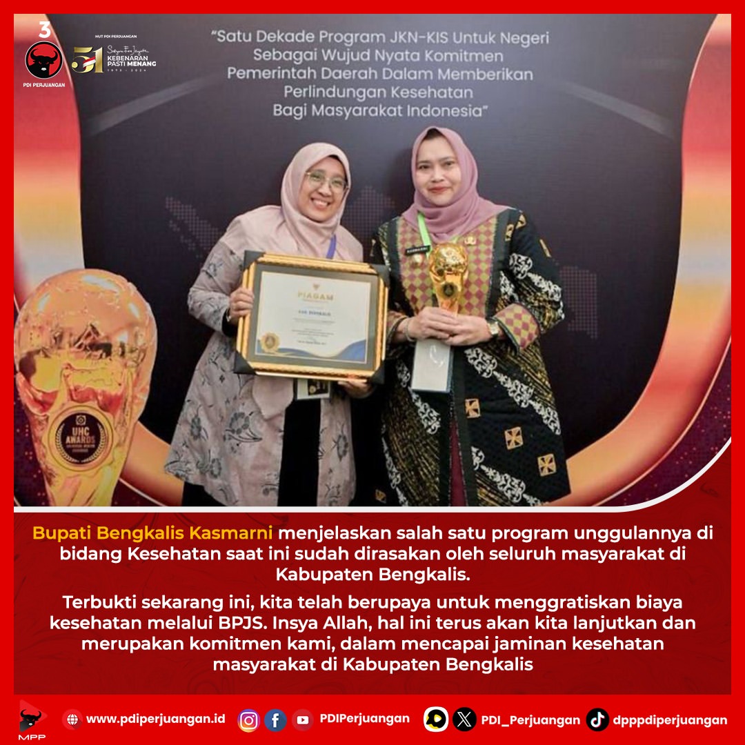 Penghargaan UHC 2024 untuk Kabupaten Bengkalis: Program Jaminan Kesehatan Berhasil