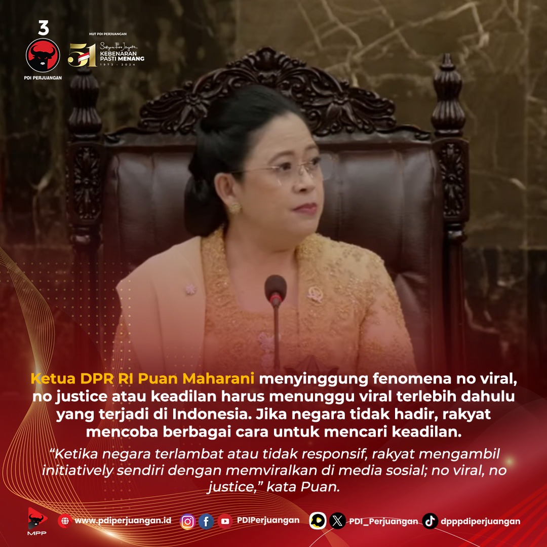Puan Maharani: Viral Tidak Harus Menjadi Syarat Keadilan
