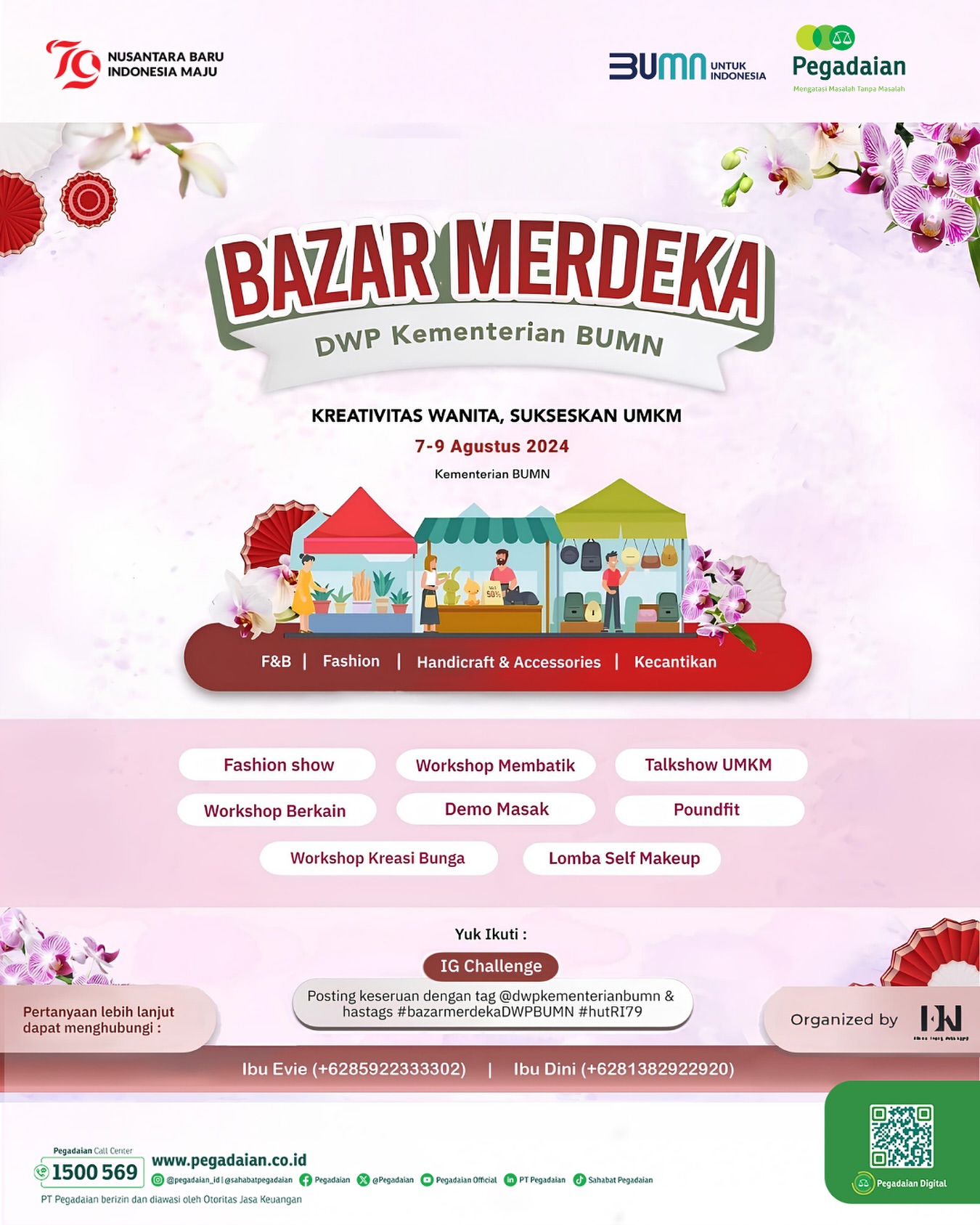 Bazar Merdeka DWP Kementerian BUMN Rayakan HUT RI ke-79
