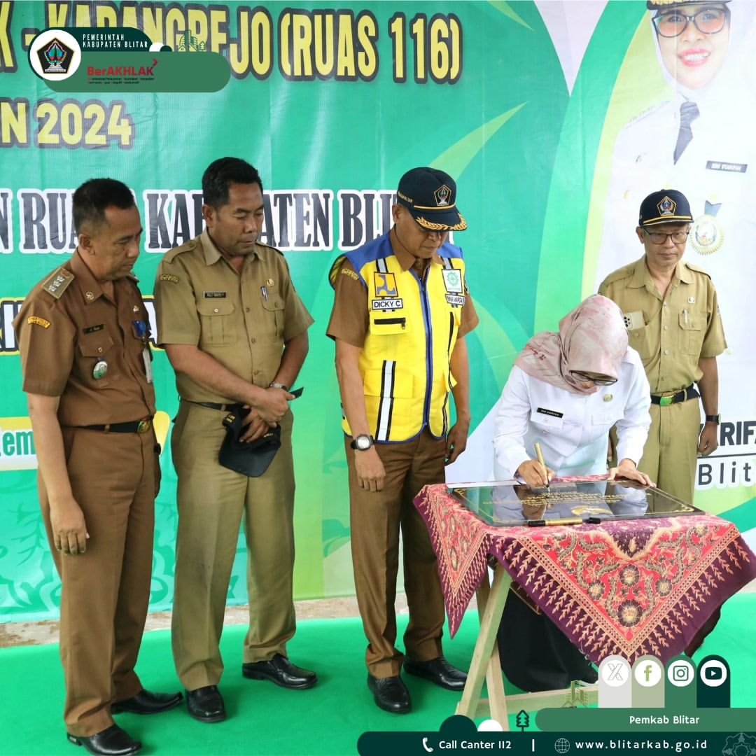 Pemerintah Kabupaten Blitar Resmikan Rehabilitasi Jalan Beton di Karangrejo