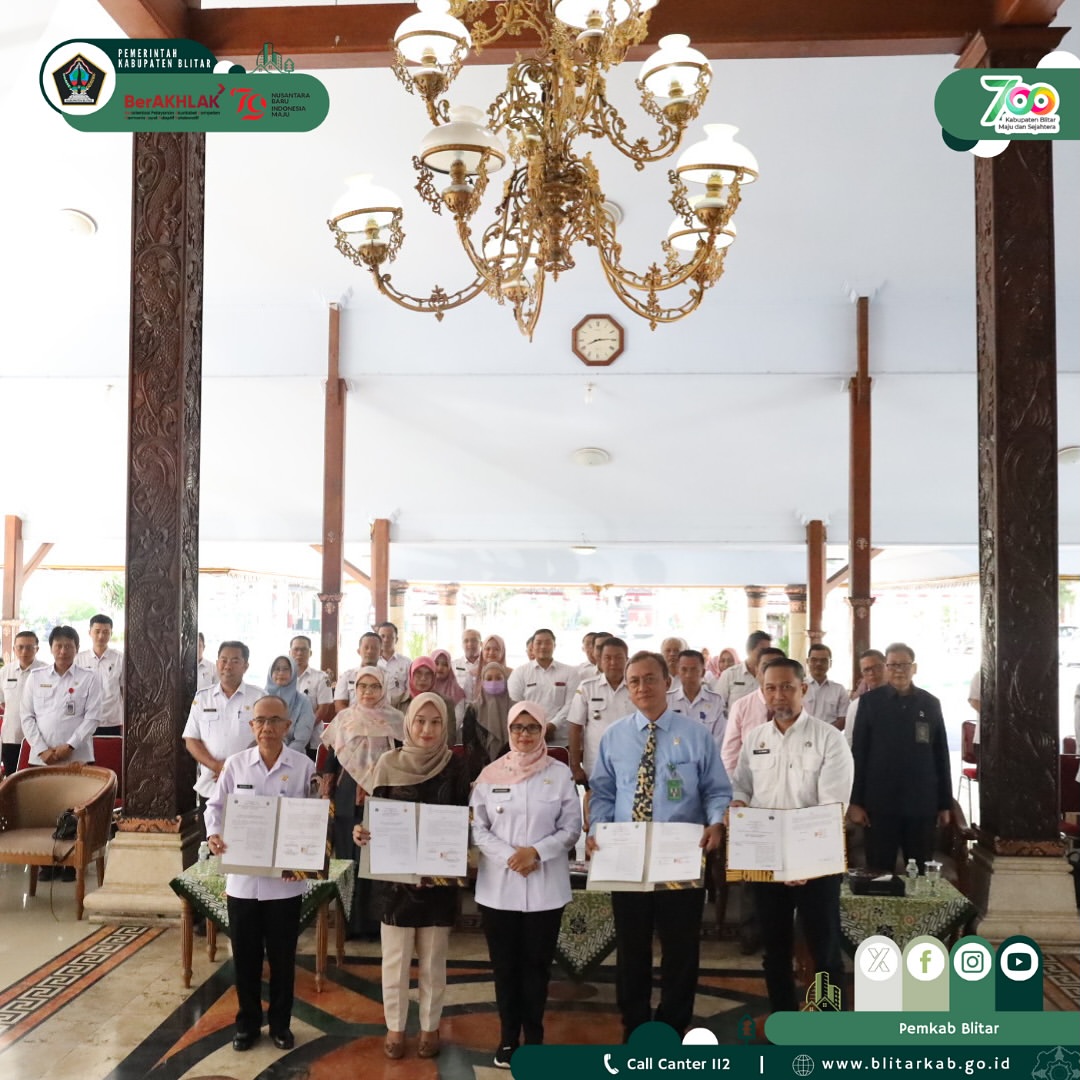 Pemerintah Kabupaten Blitar Gelar Penandatanganan MOU untuk Pelayanan Administrasi Kependudukan