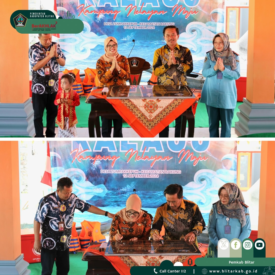 Pemerintah Kabupaten Blitar Resmikan Kampung Nelayan Maju di Tumpakkepuh