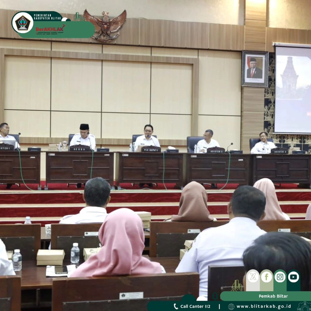 Pemerintah Kabupaten Blitar Gelar Rapat Staf Untuk Percepatan Program Kerja