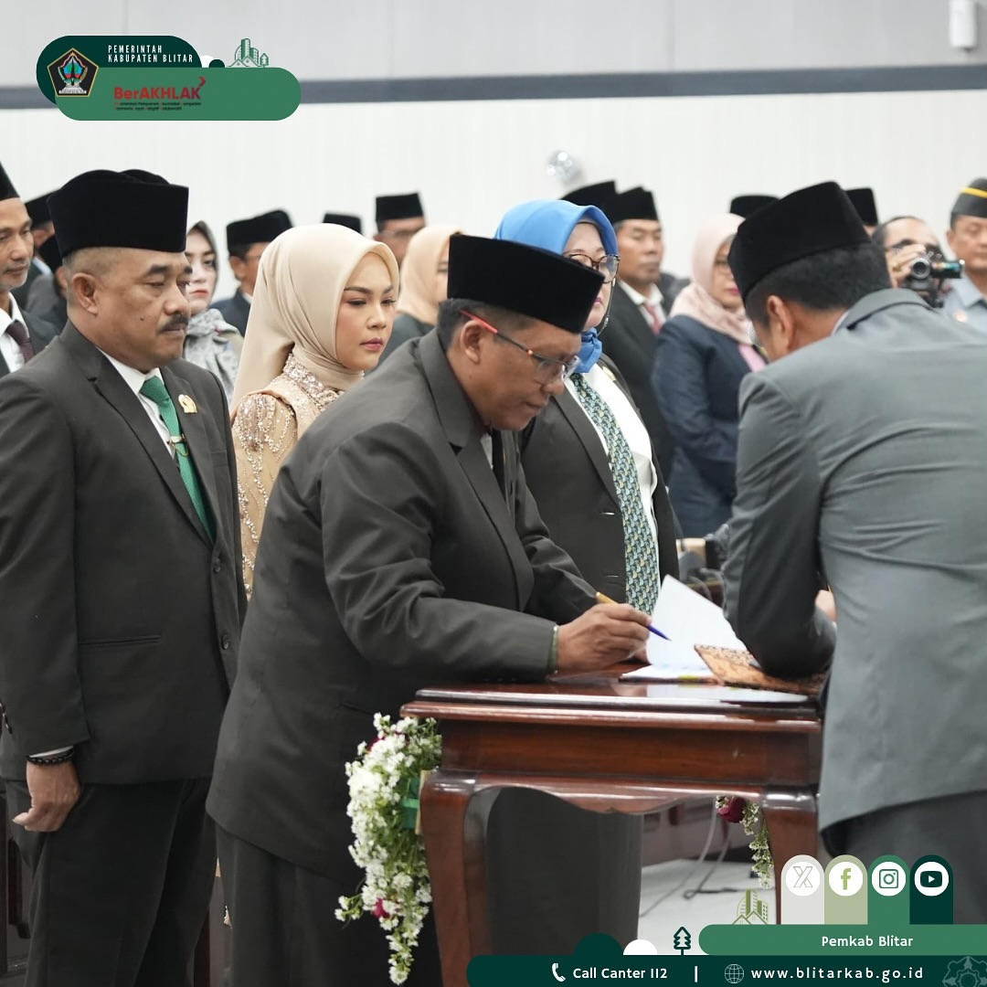 Pelantikan Pimpinan DPRD Kabupaten Blitar Periode 2024-2029