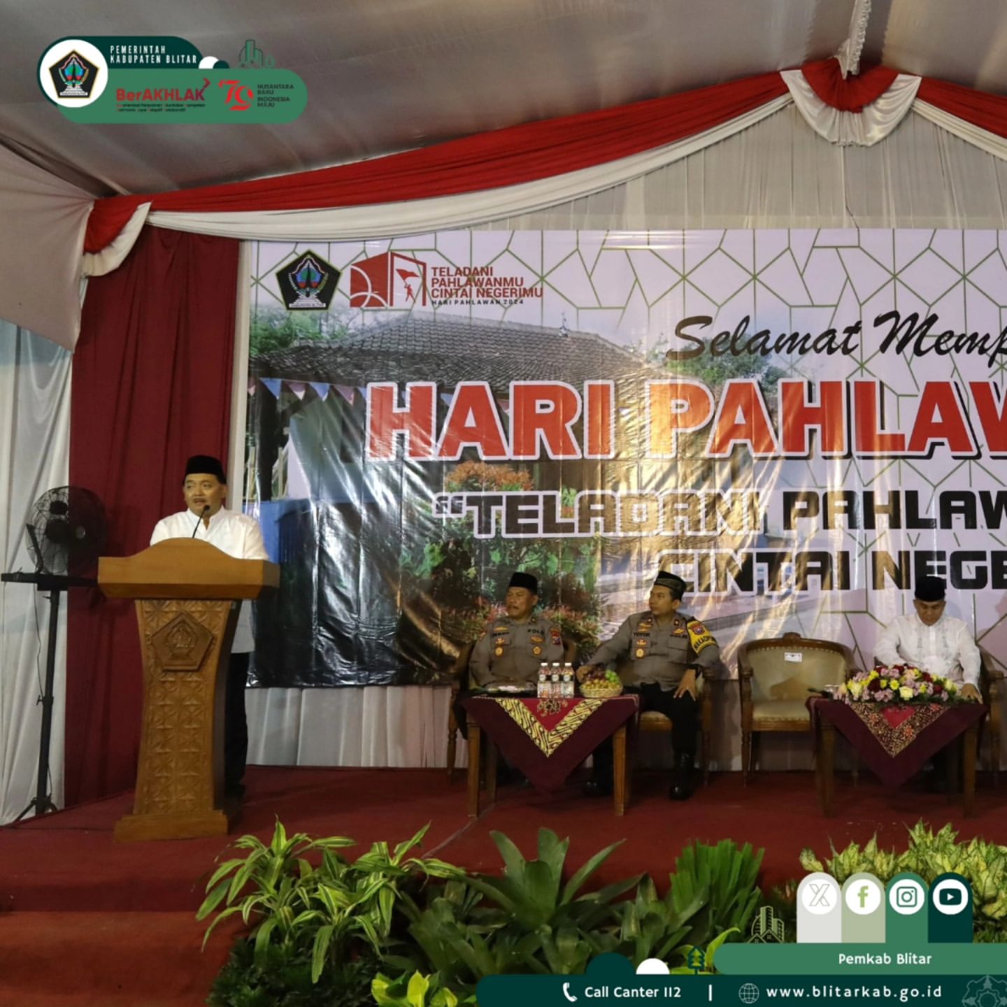 Peringatan Hari Pahlawan di Blitar: Dzikir dan Doa Bersama