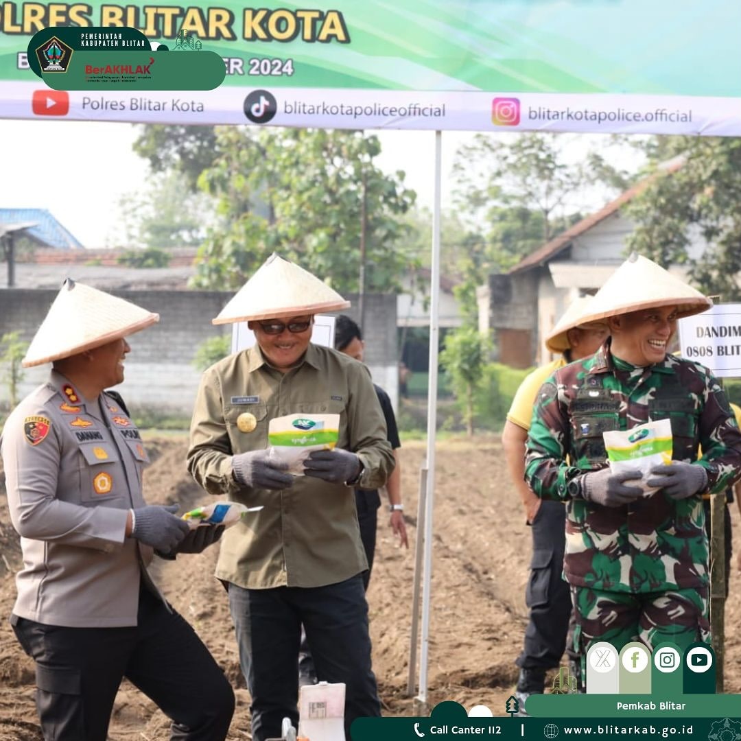 Tanam Perdana Program Ketahanan Pangan di Blitar