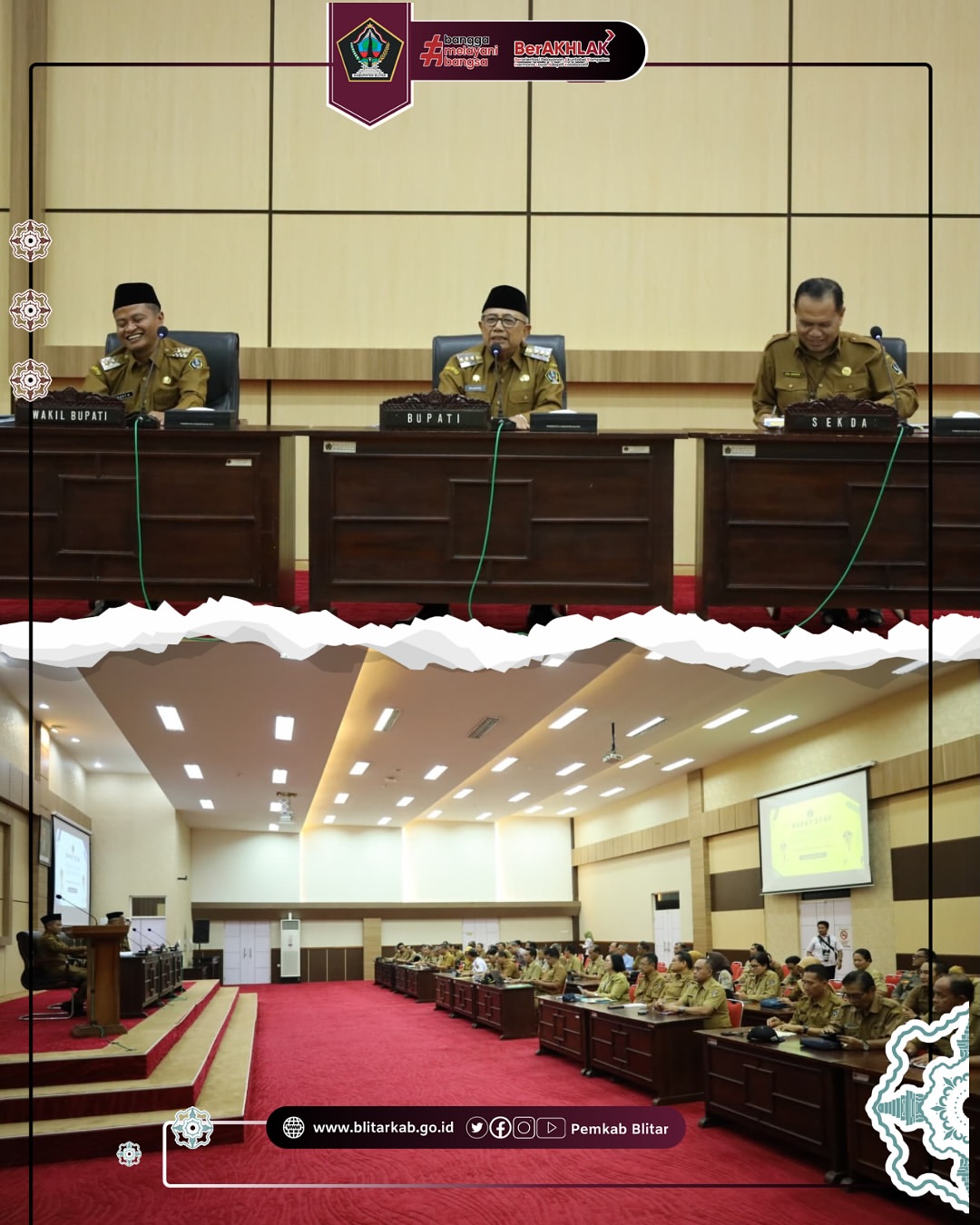 Rapat Staf Pemerintah Kabupaten Blitar untuk Capai Indonesia Emas 2045