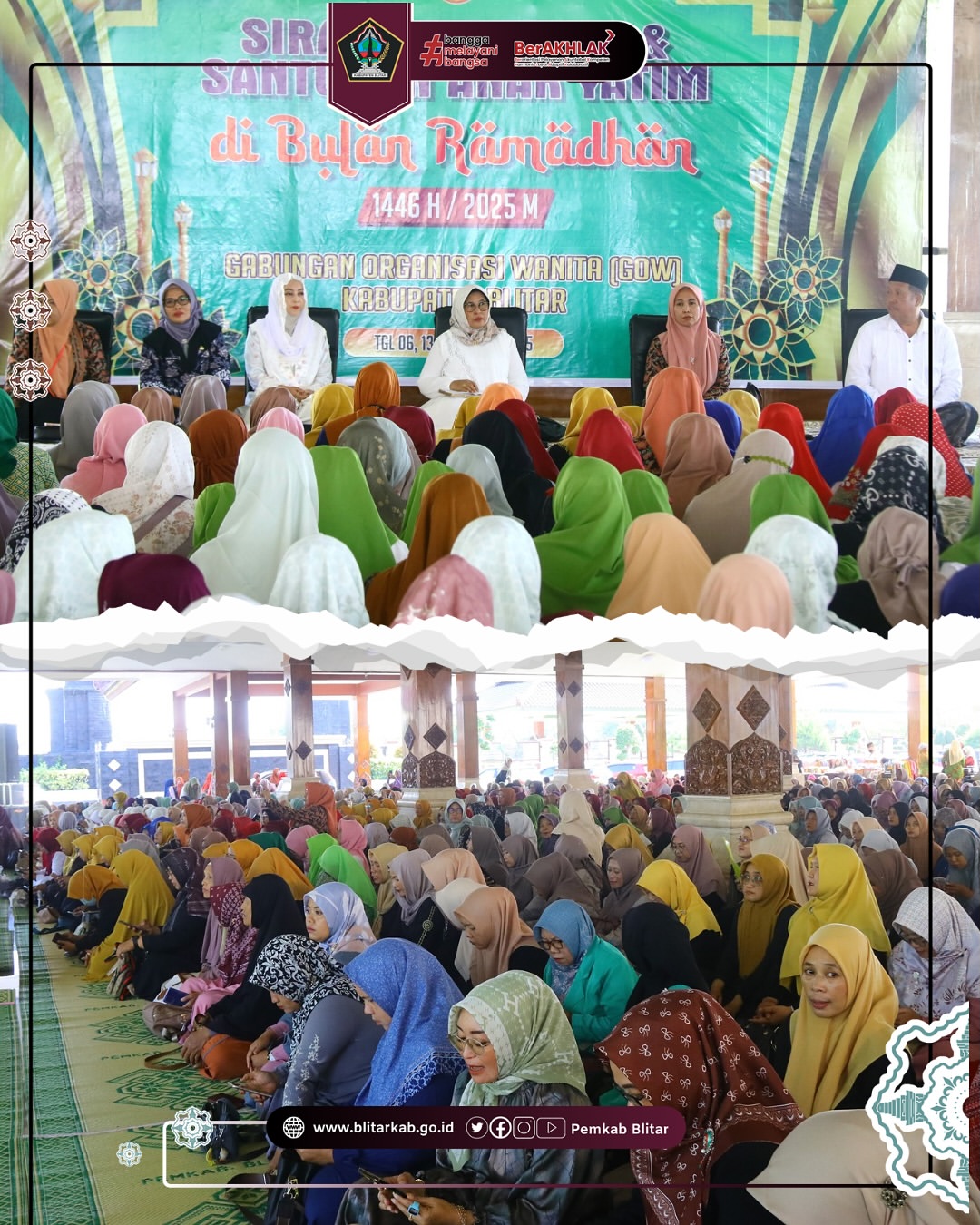 GOW Kabupaten Blitar Gelar Siraman Rohani Bersama Kyai H. Lukman Safi’i