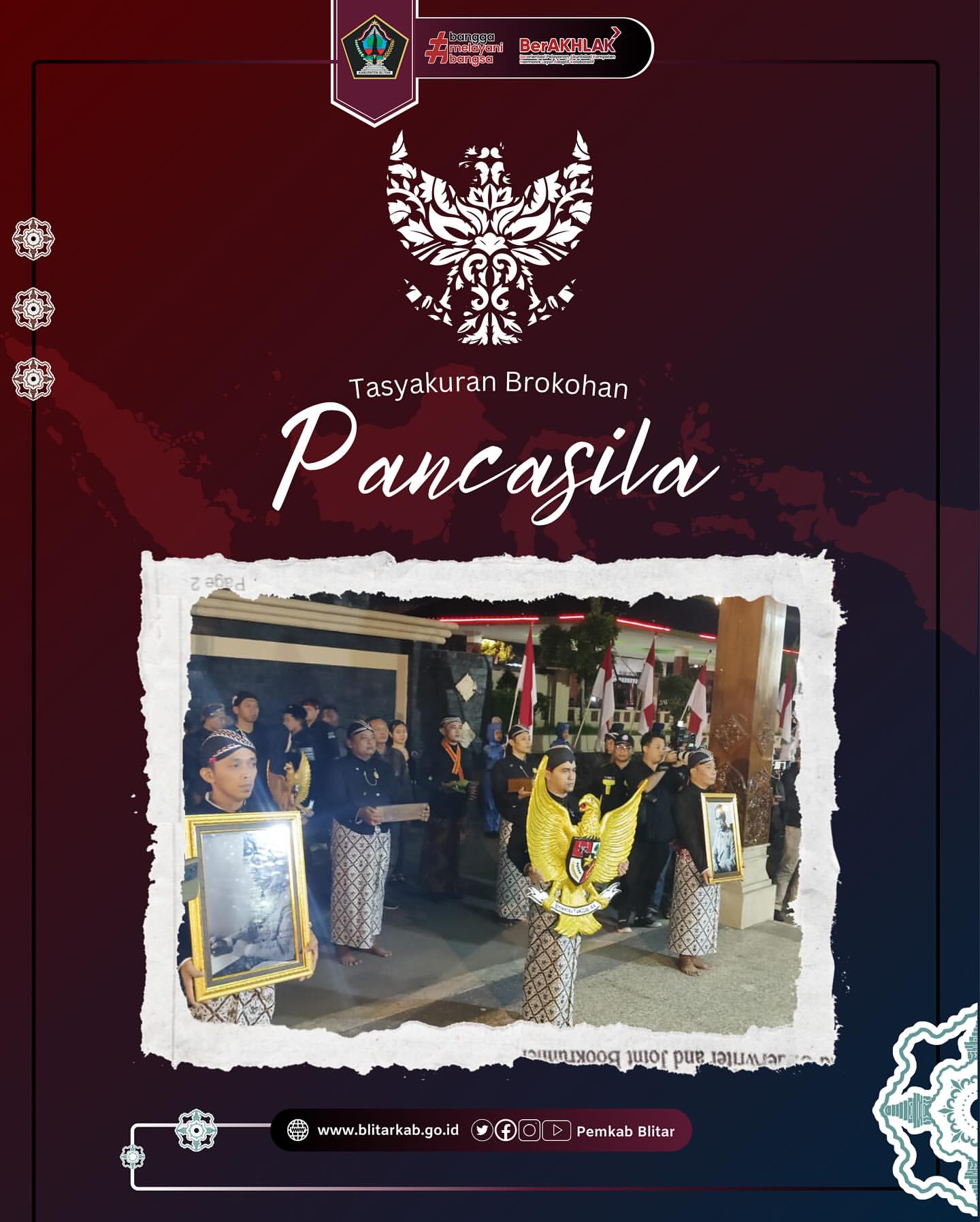Kegiatan Brokohan Pancasila di Kabupaten Blitar