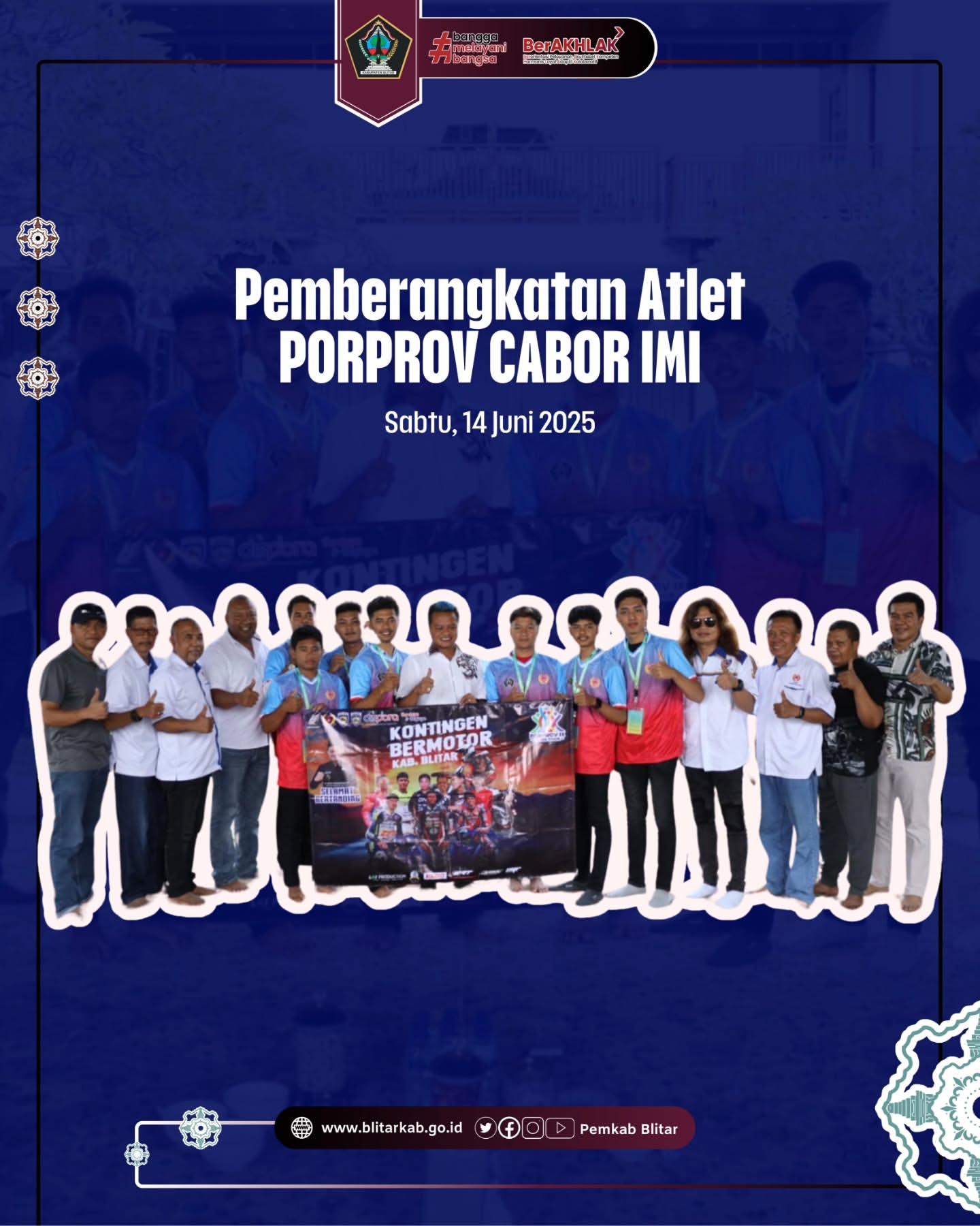 Kontingen Atlet IMI Blitar Dilepas untuk Porprov Jatim 2025