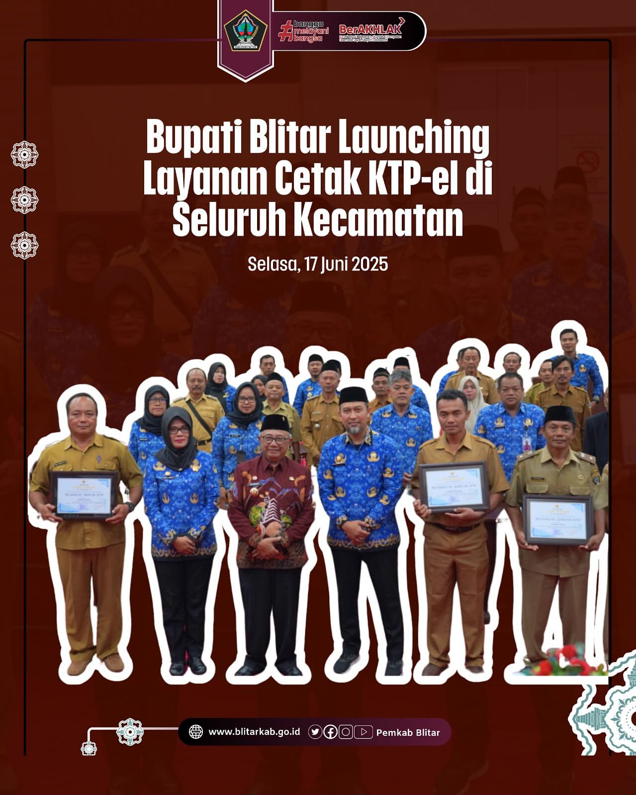 Pelayanan Pencetakan KTP Elektronik Resmi Diluncurkan di Blitar