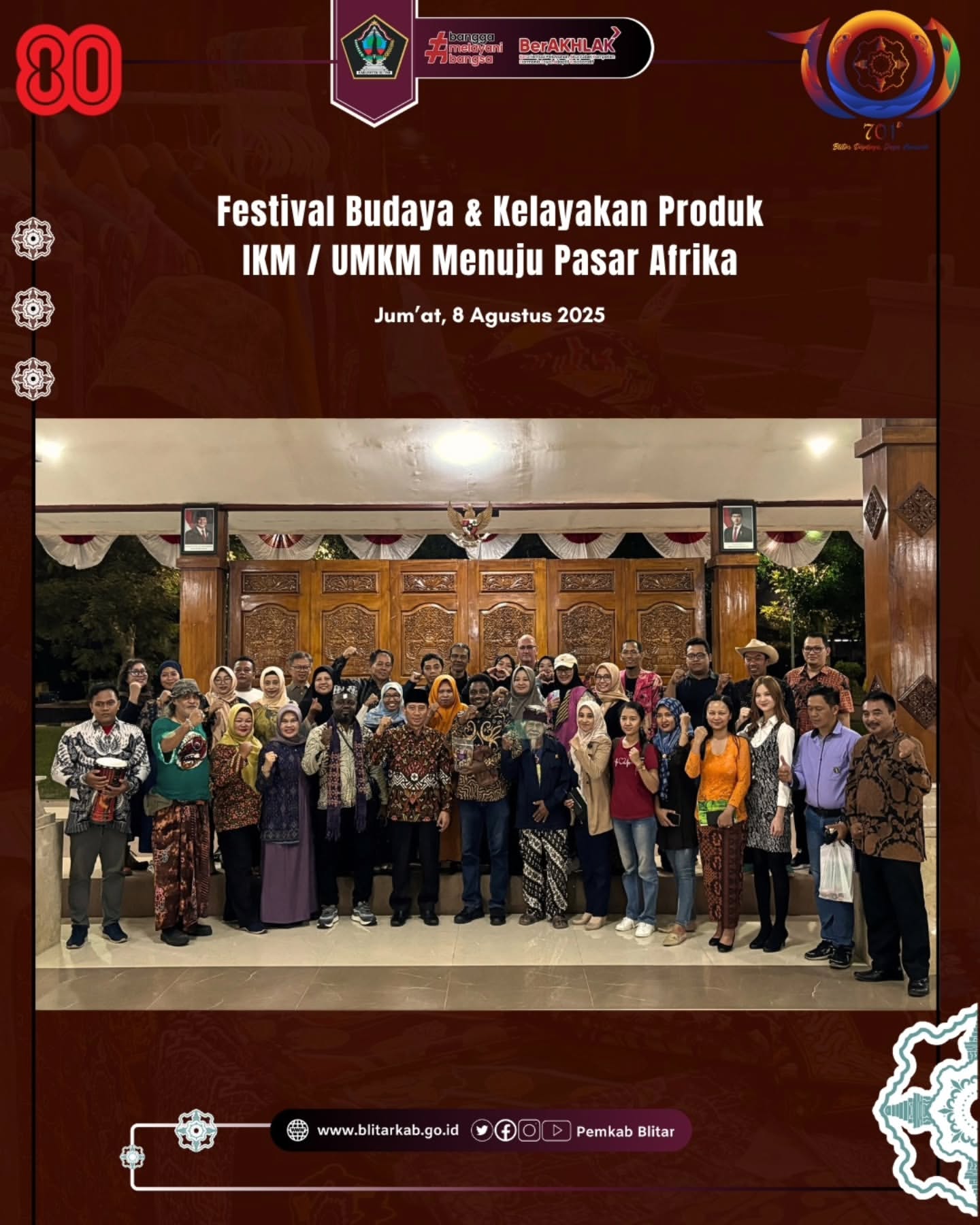 Festival Budaya dan Bazar UMKM di Kabupaten Blitar Dorong Promosi Potensi Lokal