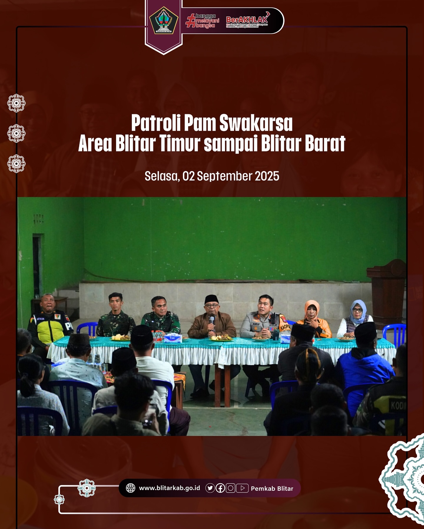 Blitar Gelar Monitoring Kesiapsiagaan Keamanan untuk Tingkatkan Keamanan Masyarakat