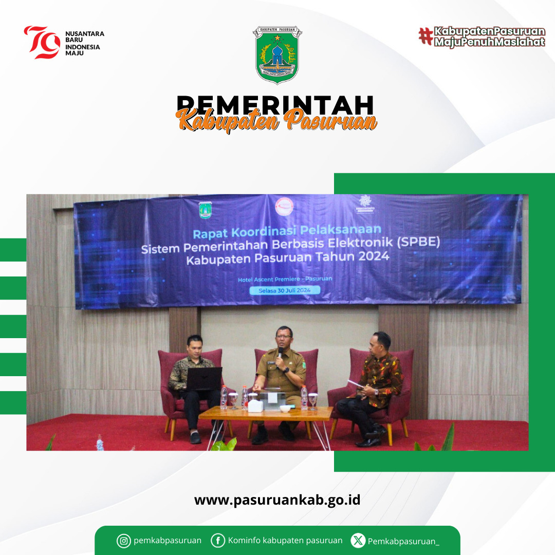 Rapat Koordinasi SPBE di Pasuruan untuk Tingkatkan Pelayanan Publik