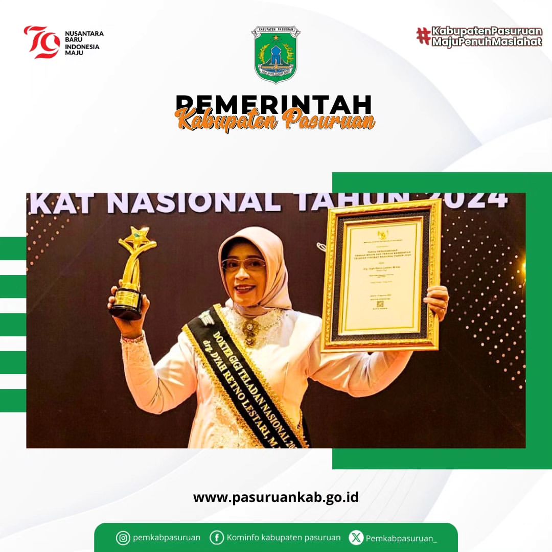 Direktur RSUD Grati Menerima Penghargaan Tenaga Kesehatan Teladan Nasional 2024