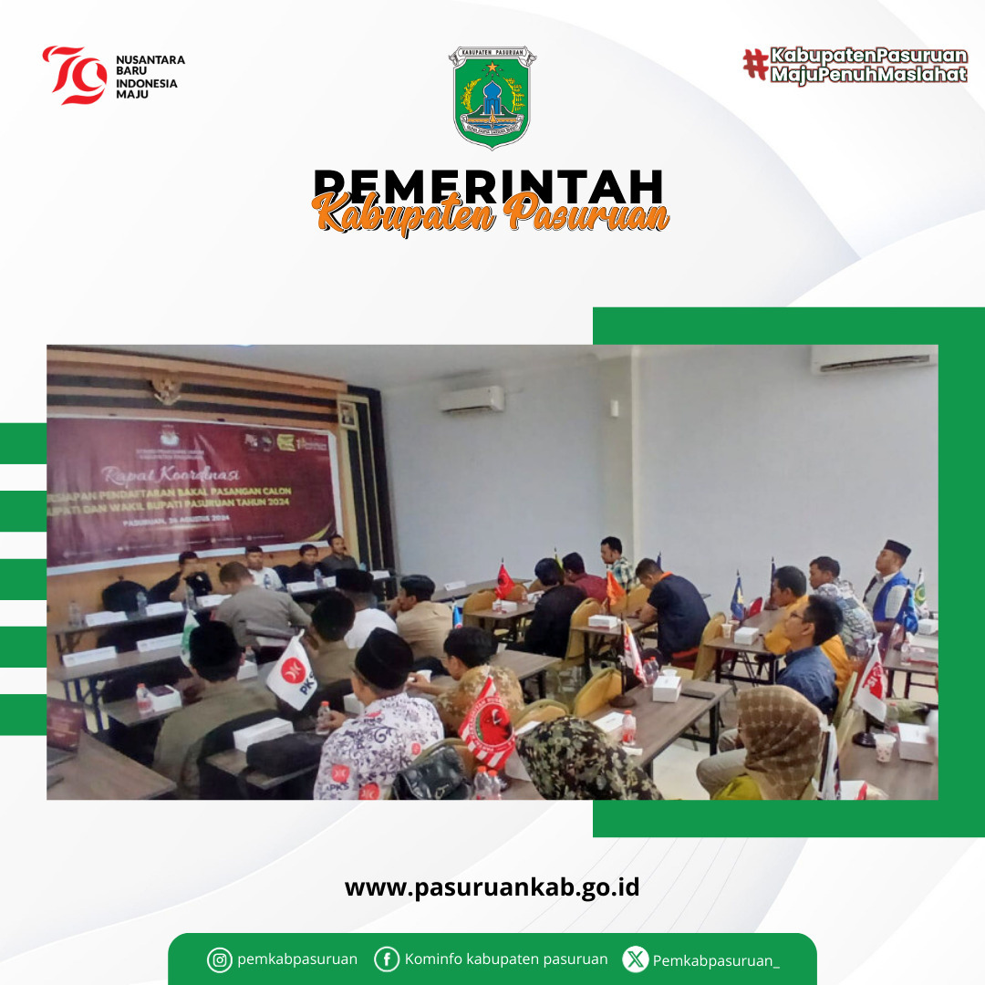 KPU Kabupaten Pasuruan Minta Parpol Siapkan Dokumen Calon Bupati