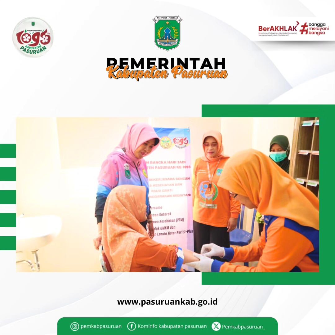 Pemeriksaan Kesehatan Meriahkan Hari Jadi Pasuruan ke-1095