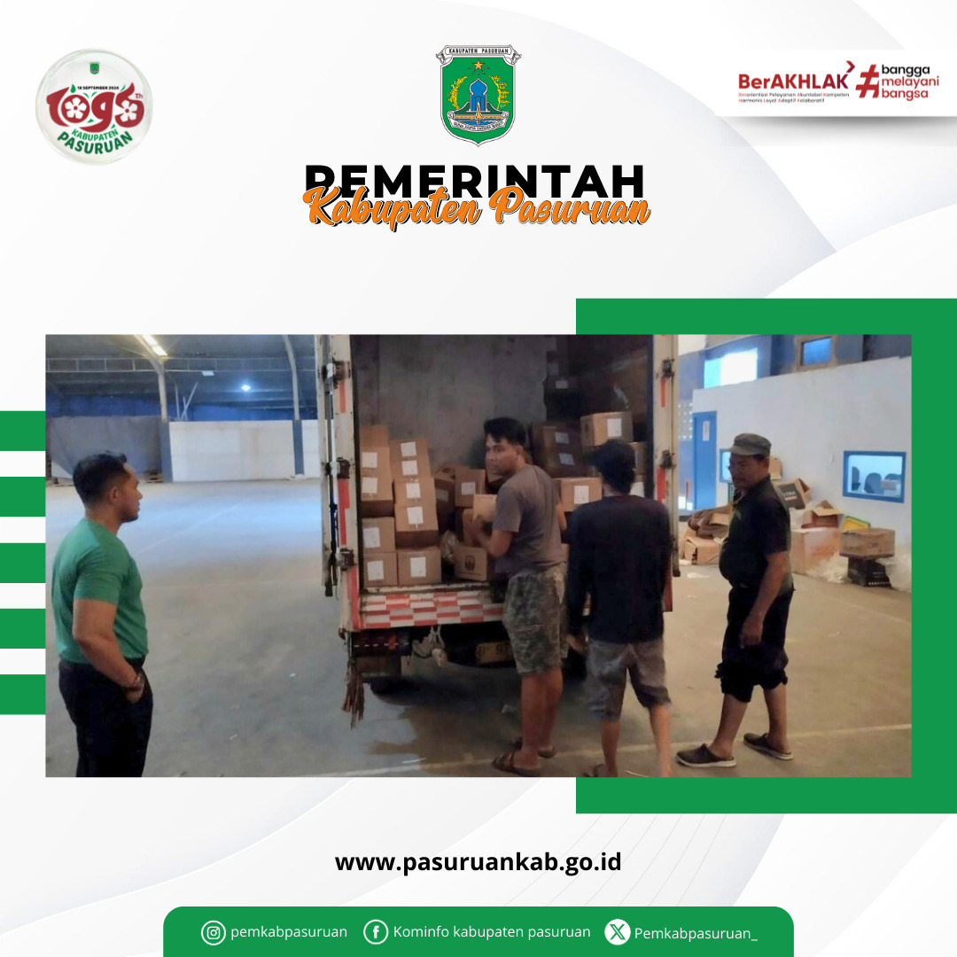 Penerimaan Tinta untuk Pencoblosan Pilkada di Pasuruan