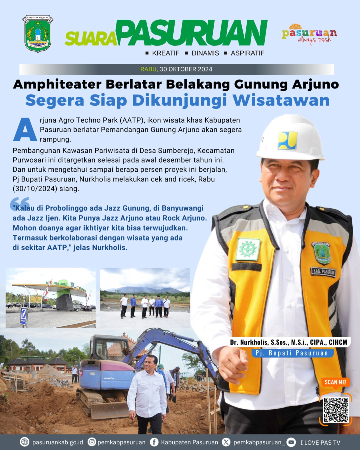 Pembangunan Arjuna Agro Techno Park di Pasuruan Hampir Rampung